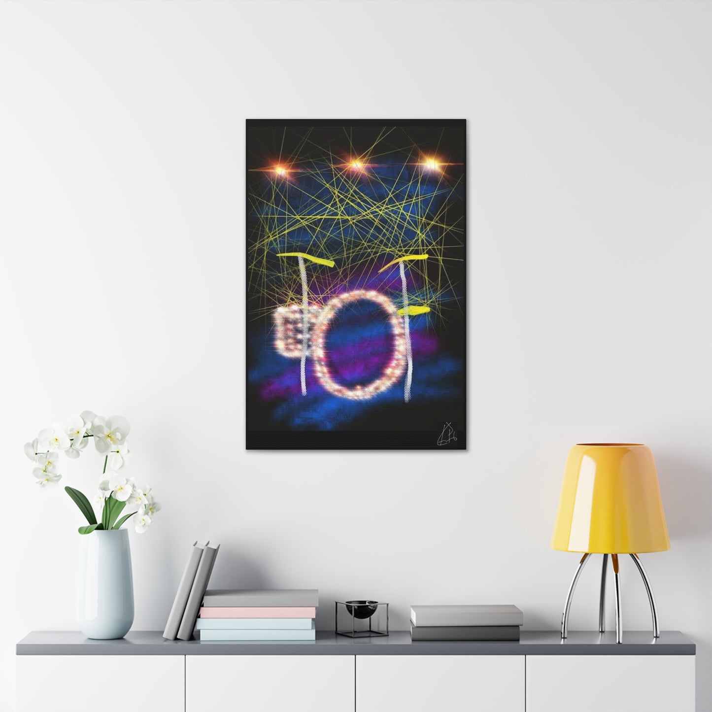 Music Drums- Canvas Gallery Wraps