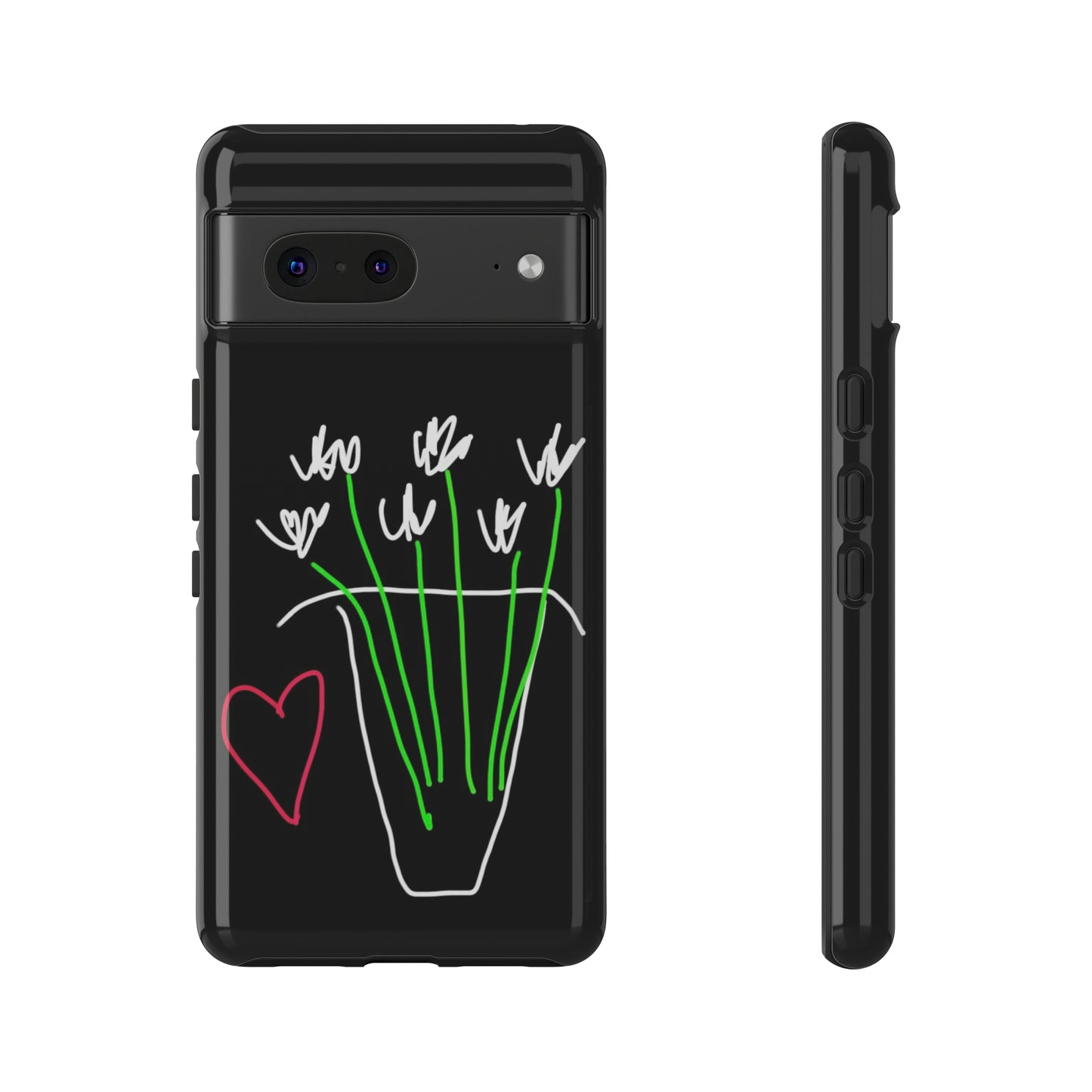 Vase, White Flowers- Tough Cases- 46 Phone Styles