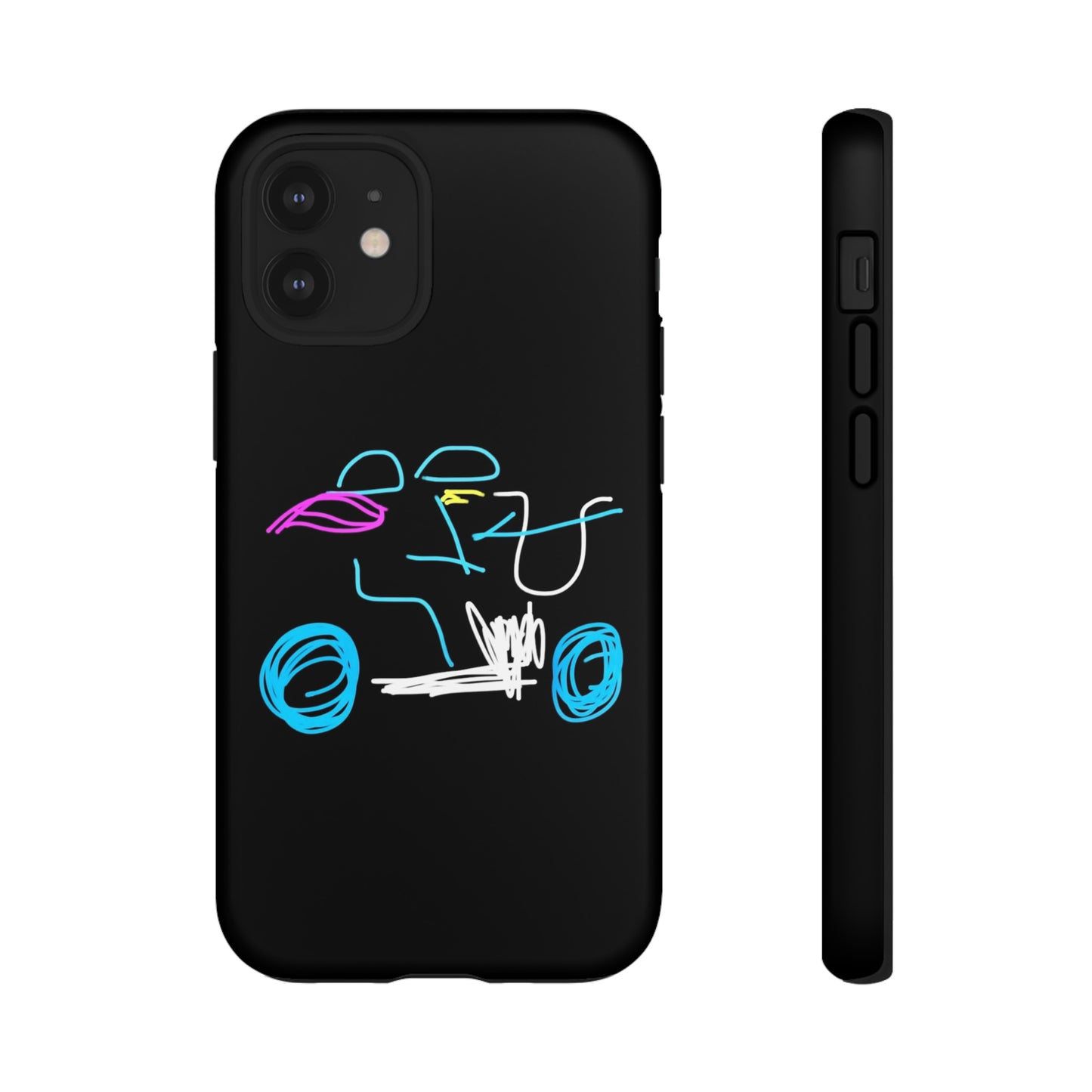 Brunette Biker Babe- Tough Cases- 46 Phone Styles