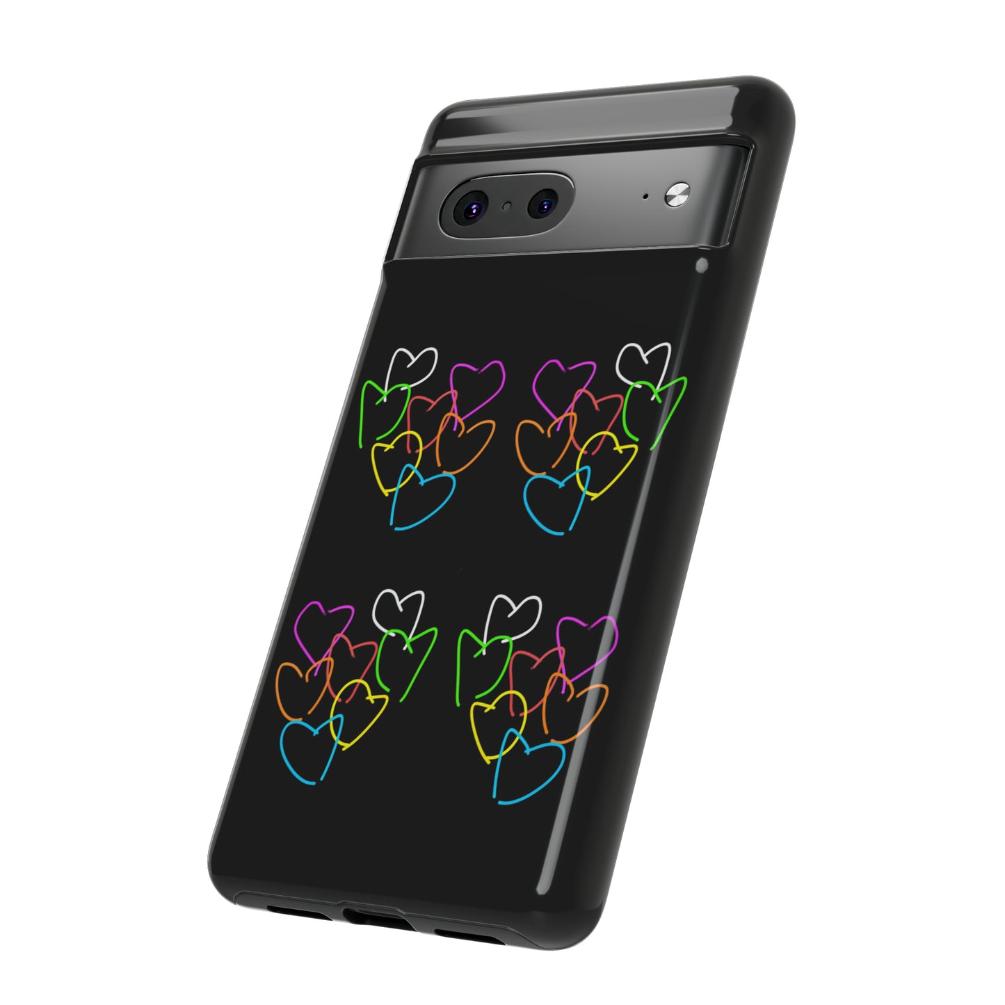 Colorful Hearts- Tough Cases- 46 Phone Styles