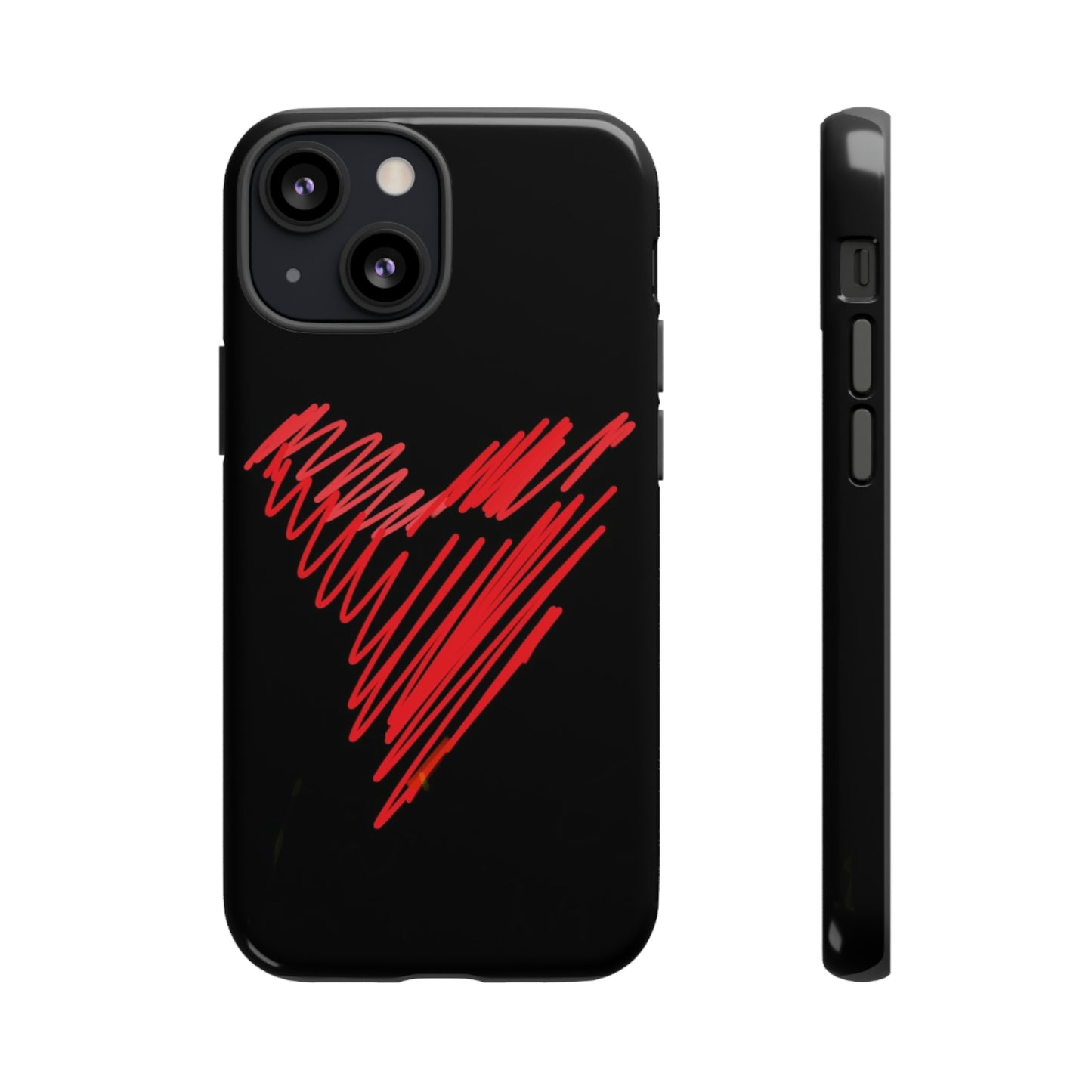 Scribble Heart- Tough Cases- 46 Phone Styles