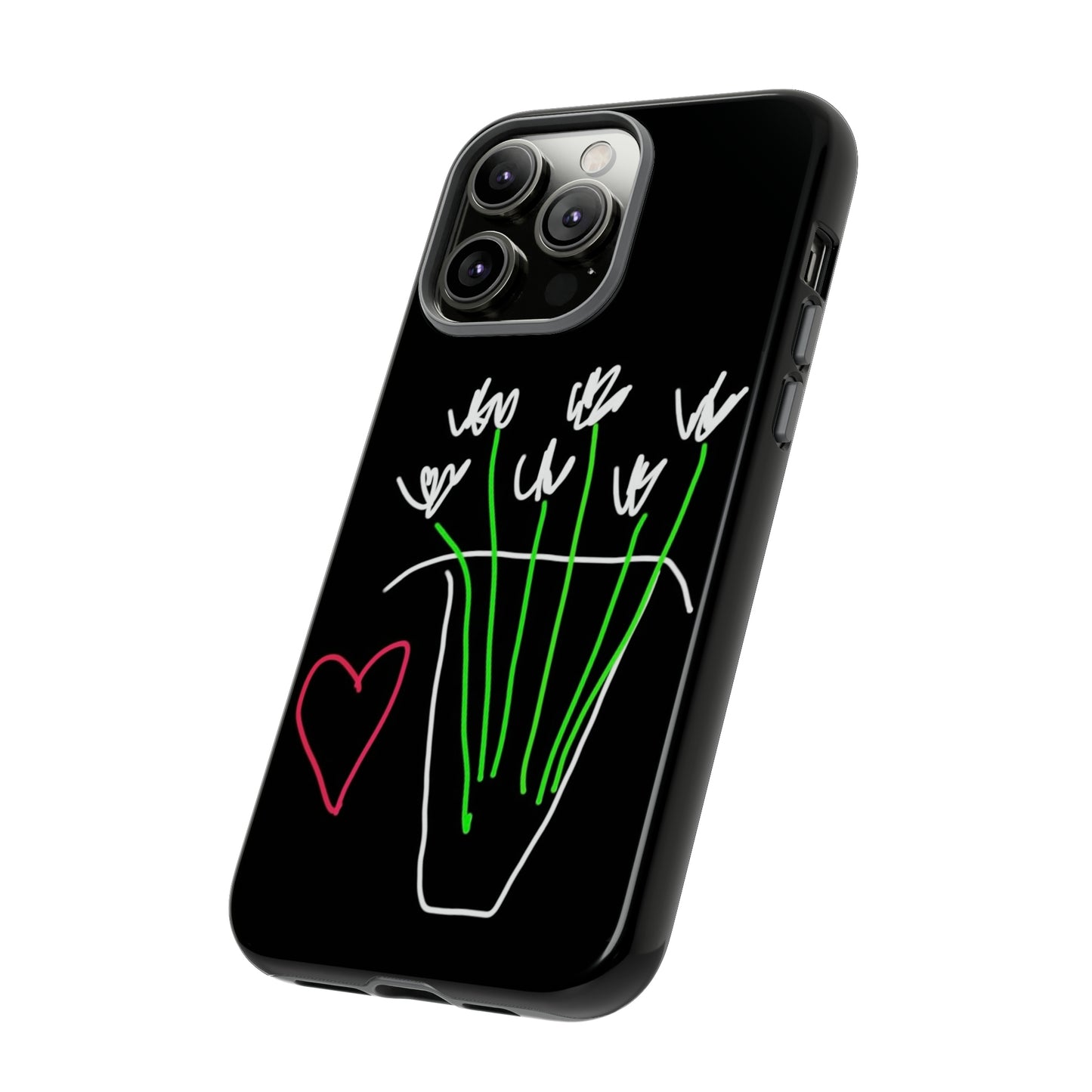 Vase, White Flowers- Tough Cases- 46 Phone Styles