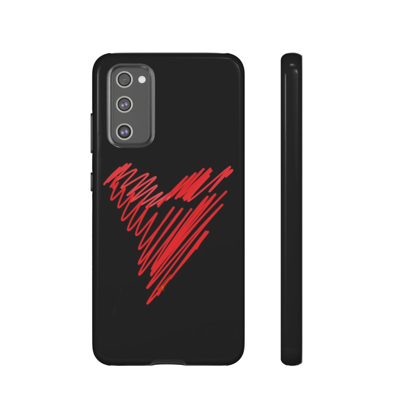 Scribble Heart- Tough Cases- 46 Phone Styles