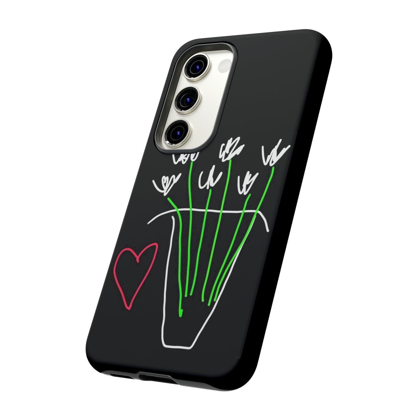 Vase, White Flowers- Tough Cases- 46 Phone Styles