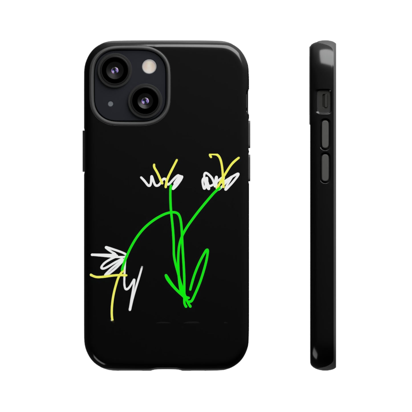 3 White Flowers- Tough Cases- 46 Phone Styles