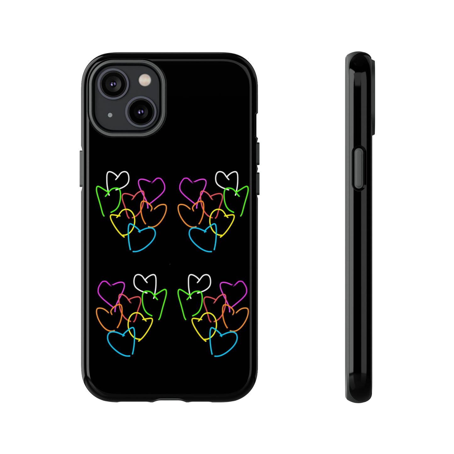 Colorful Hearts- Tough Cases- 46 Phone Styles