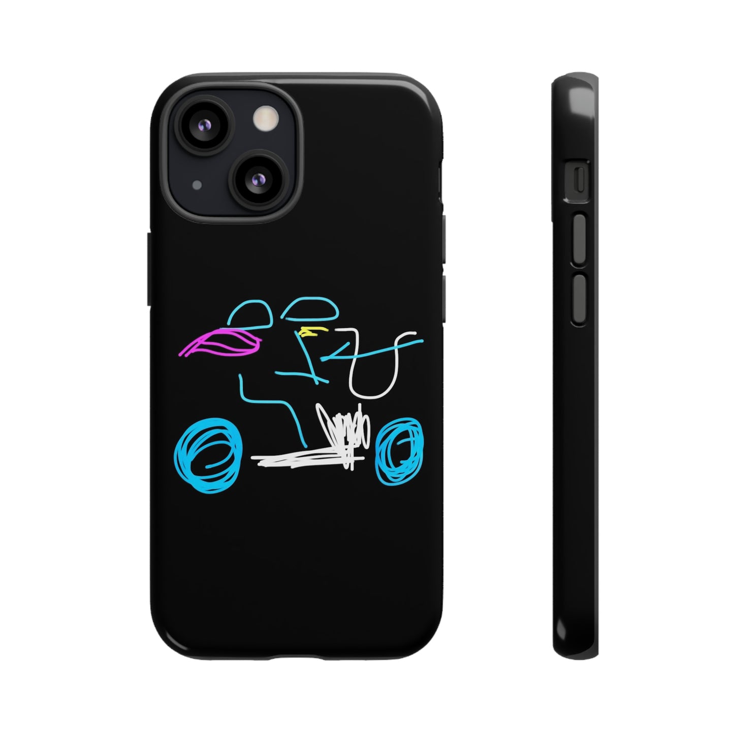 Brunette Biker Babe- Tough Cases- 46 Phone Styles