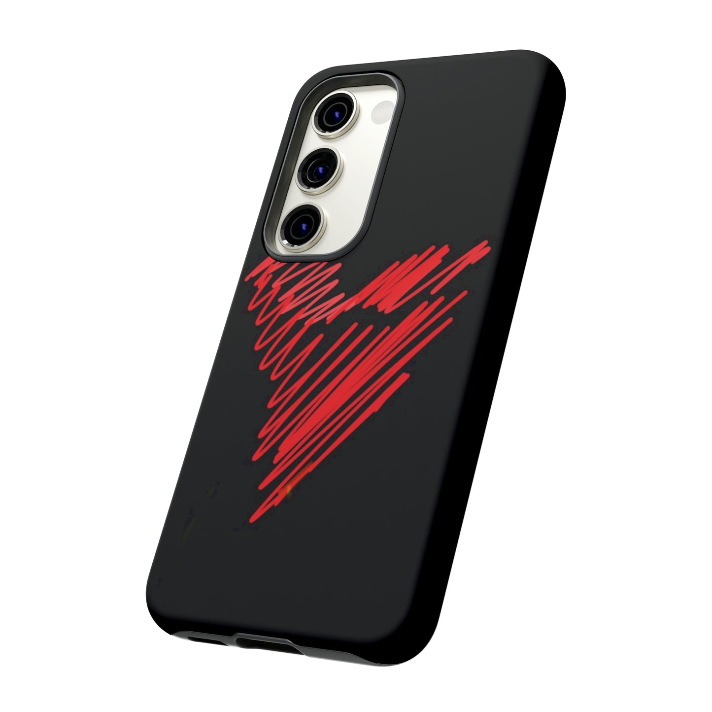 Scribble Heart- Tough Cases- 46 Phone Styles