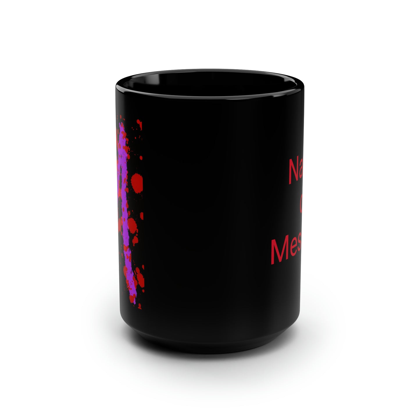 Your Monogram, CUSTOMIZE- Black Mug, 15oz- M