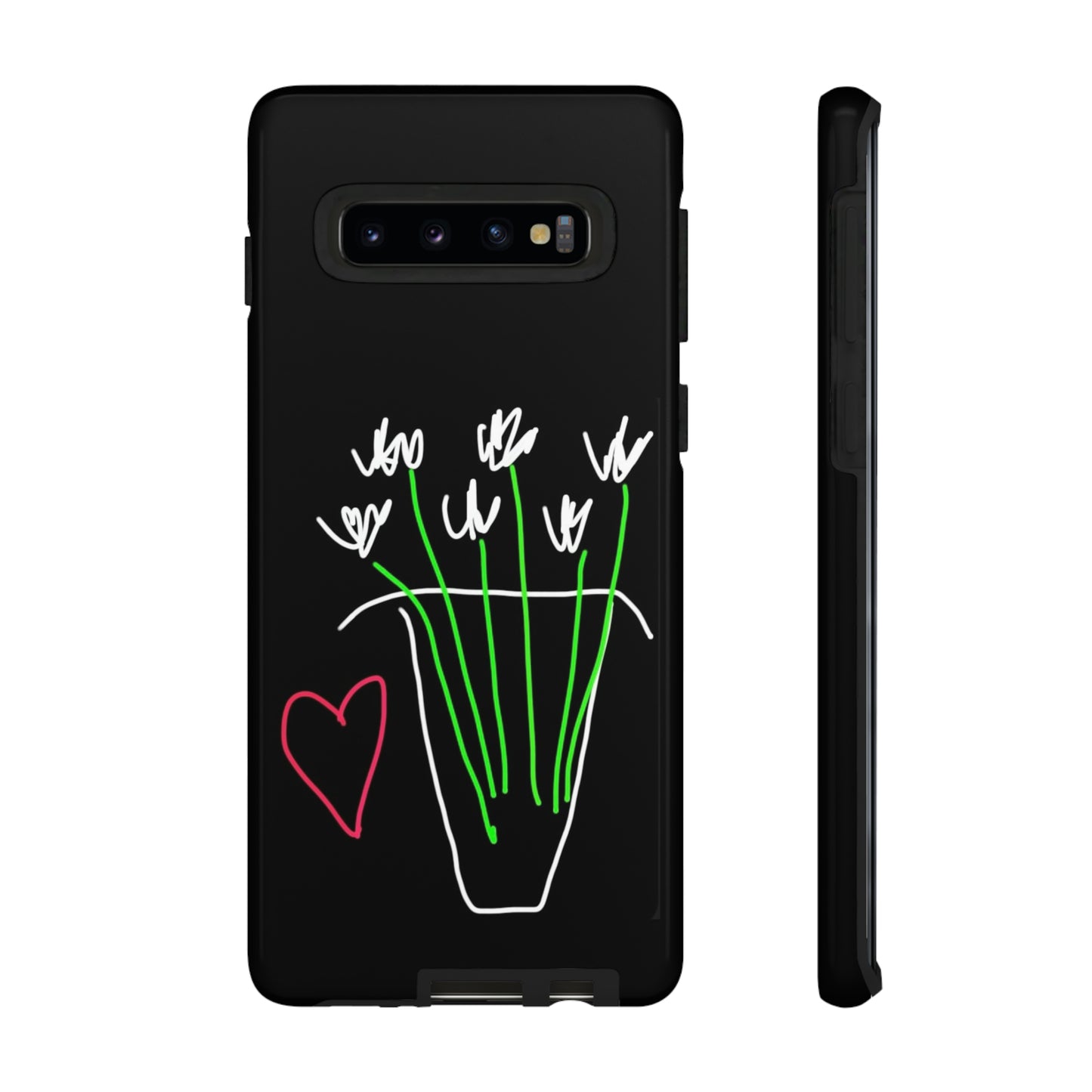 Vase, White Flowers- Tough Cases- 46 Phone Styles