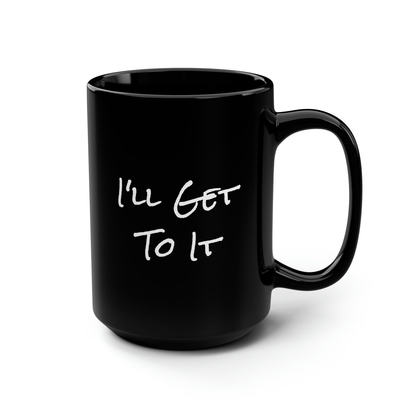 SuperGuy- Black Mug, 15oz- Large