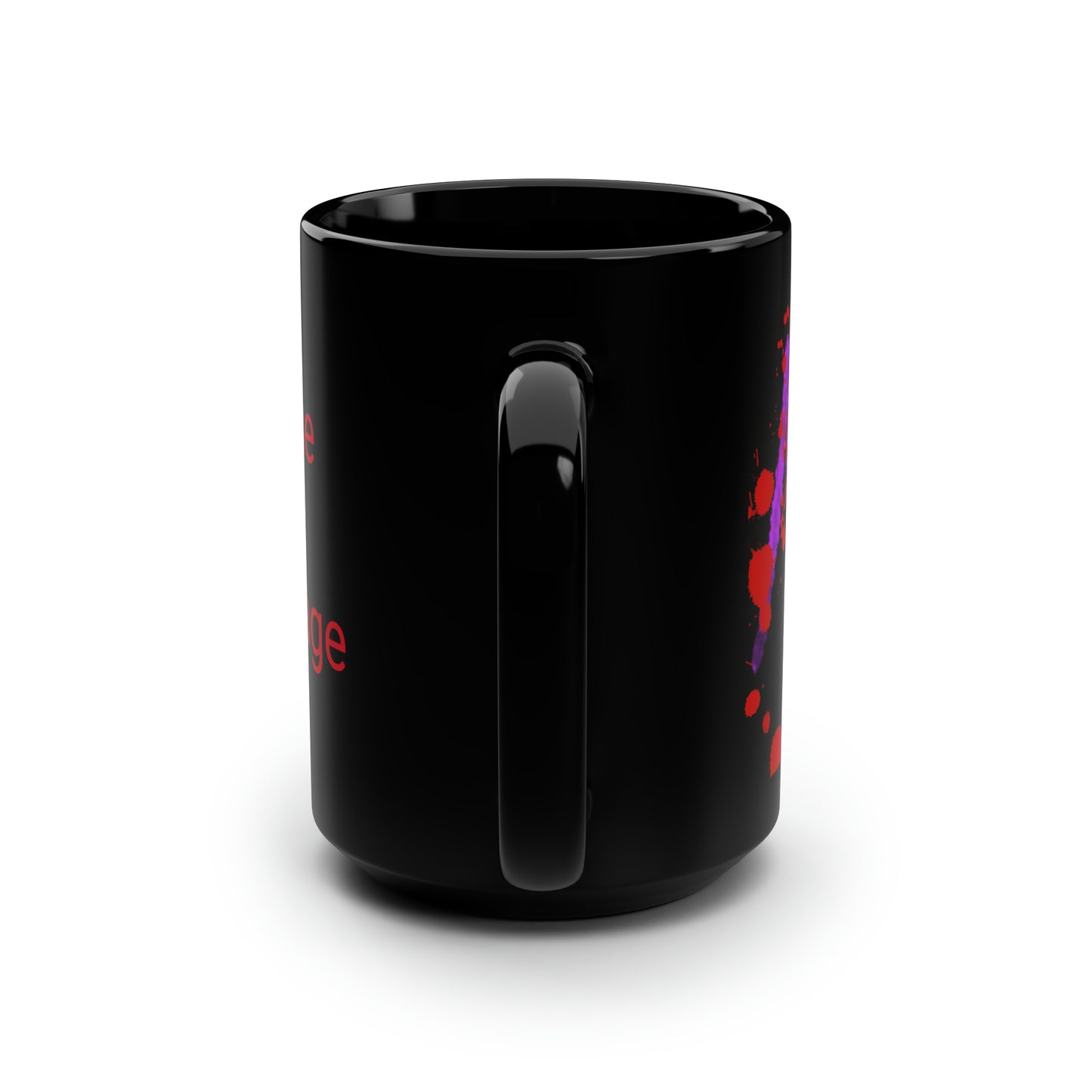 Your Monogram, CUSTOMIZE- Black Mug, 15oz- M