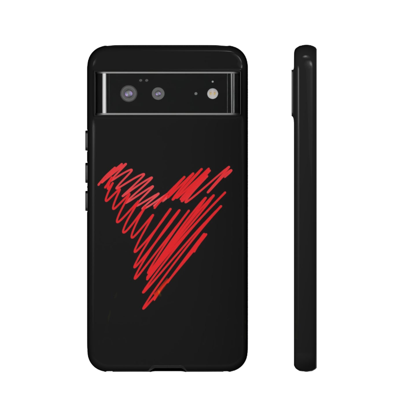 Scribble Heart- Tough Cases- 46 Phone Styles