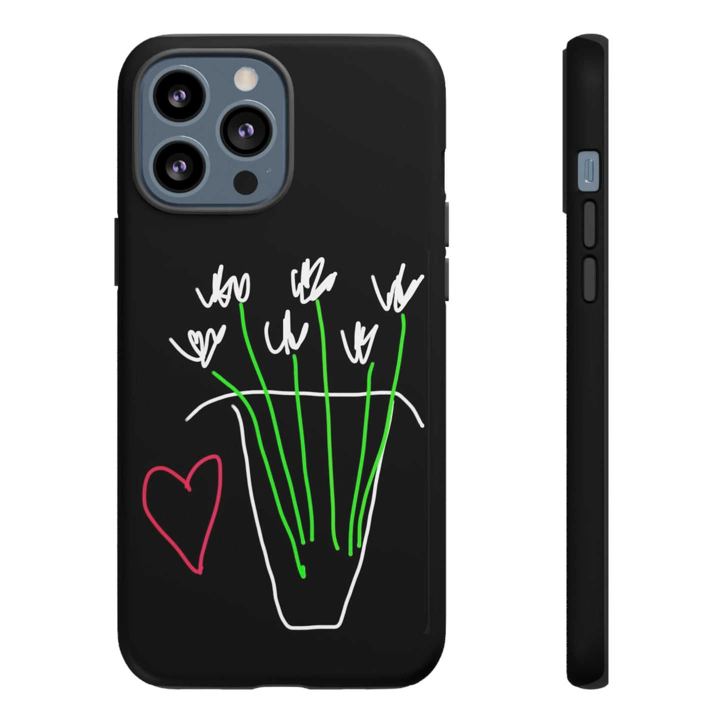 Vase, White Flowers- Tough Cases- 46 Phone Styles