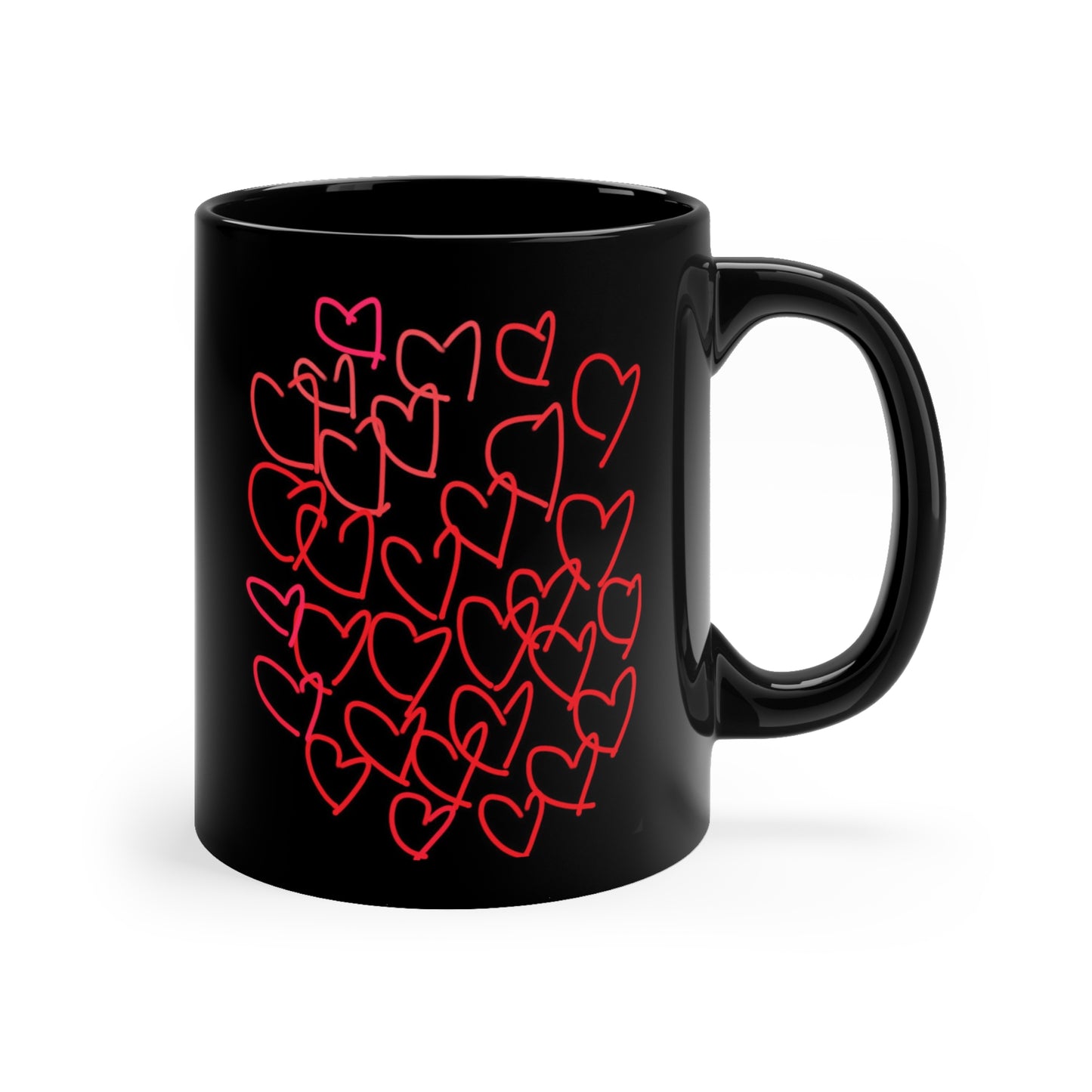 You Make My Heart Dance/Million Hearts- 11oz Black Mug