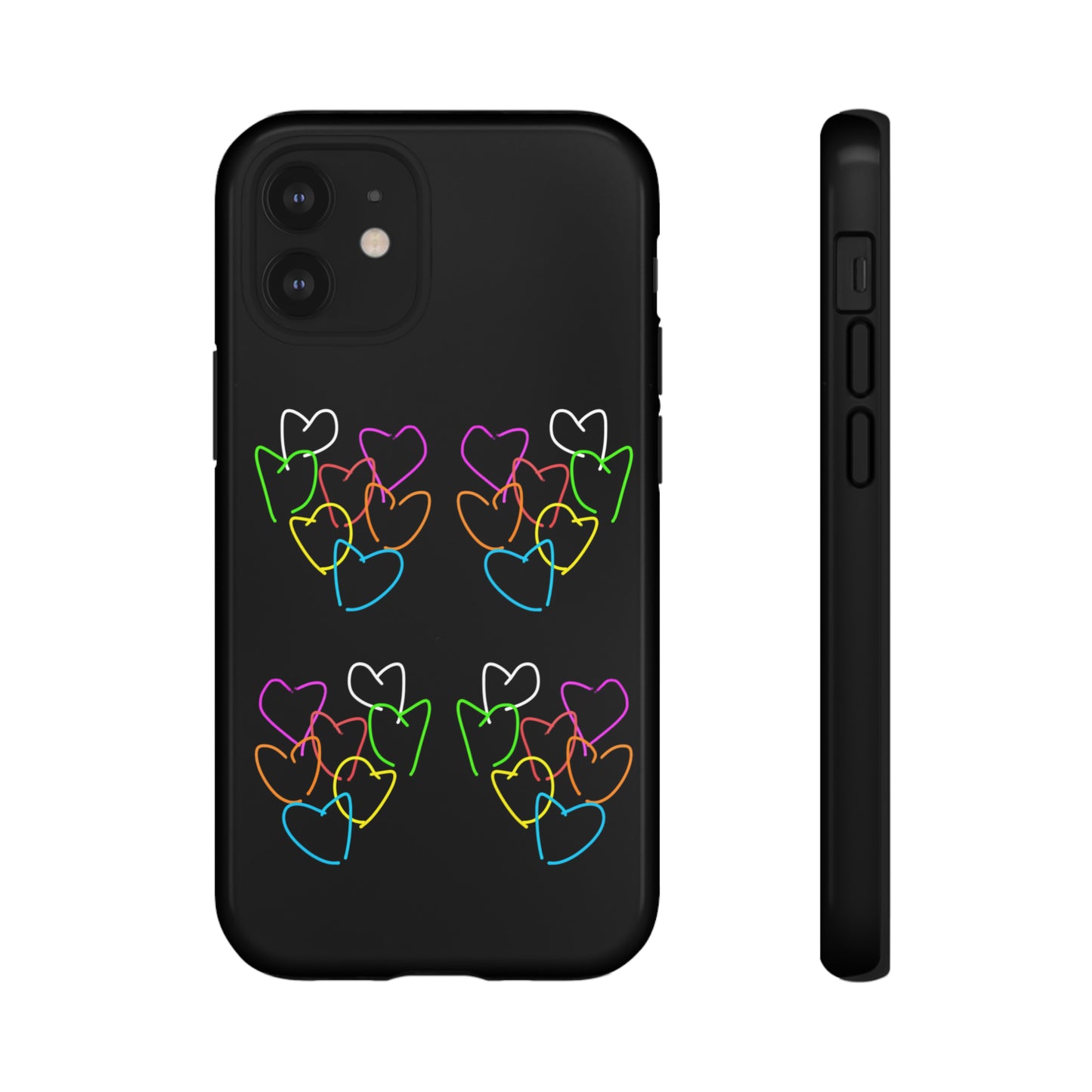 Colorful Hearts- Tough Cases- 46 Phone Styles