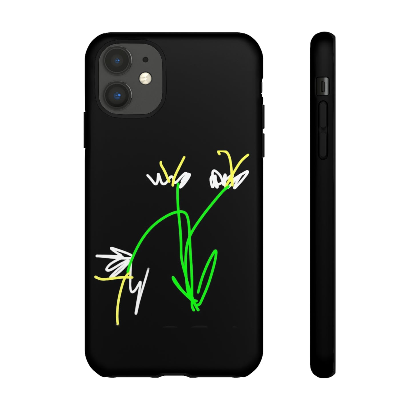 3 White Flowers- Tough Cases- 46 Phone Styles