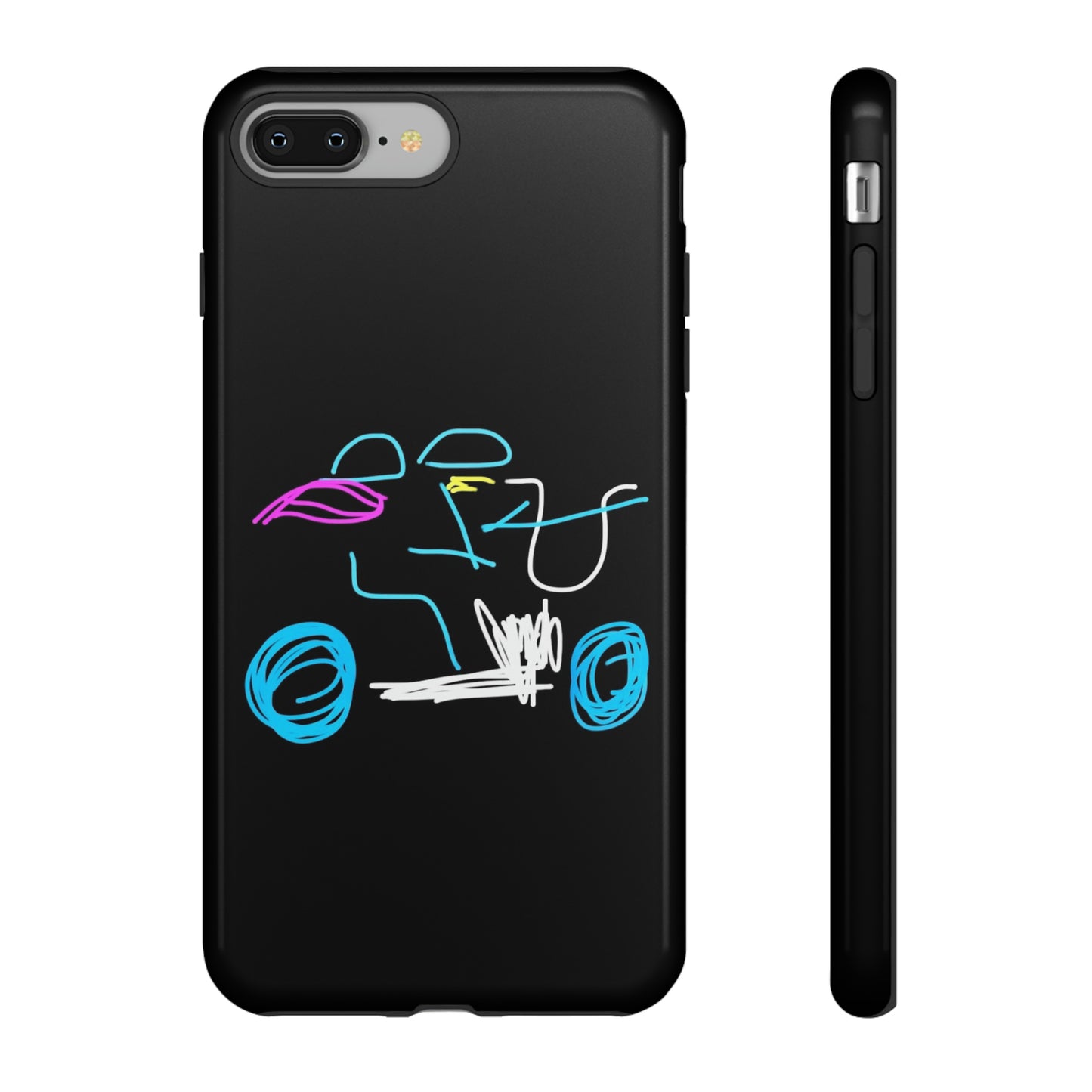 Brunette Biker Babe- Tough Cases- 46 Phone Styles