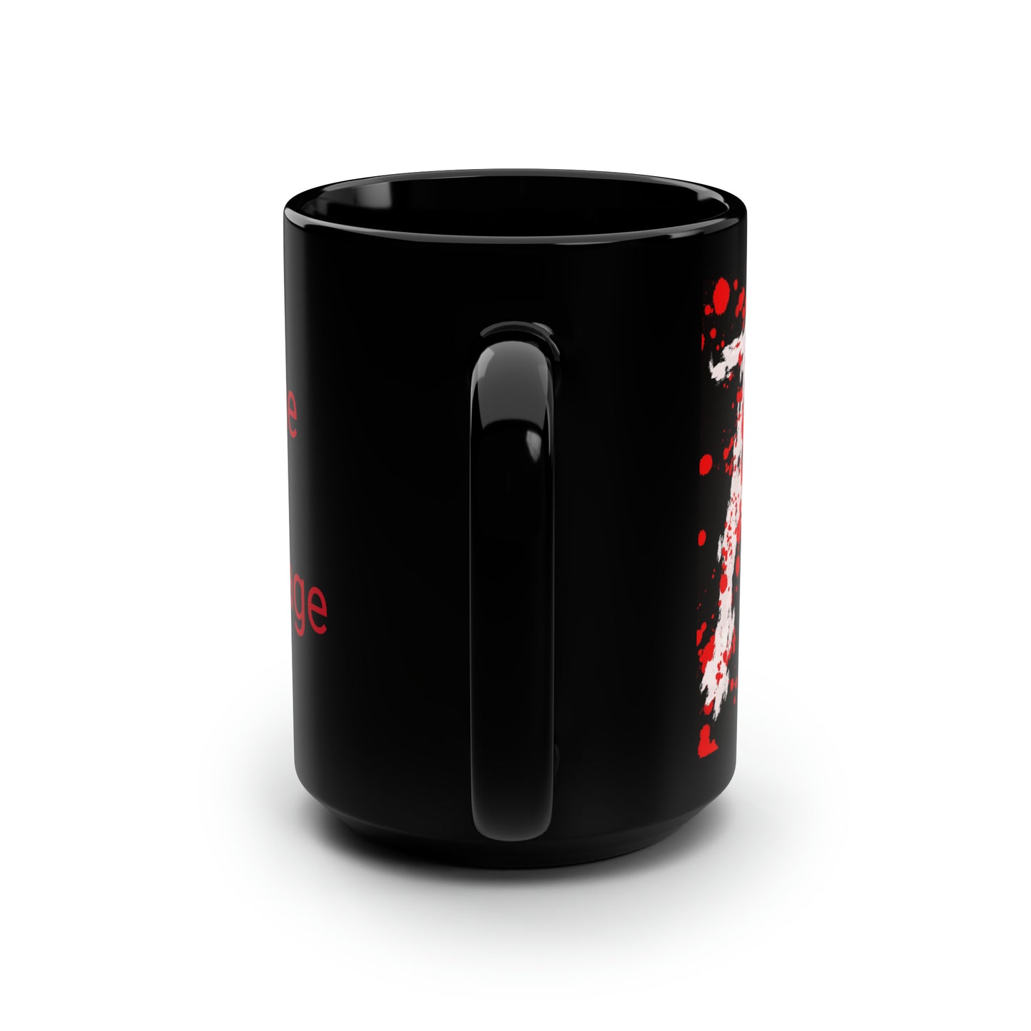 Your Monogram, CUSTOMIZE- Black Mug, 15oz- H