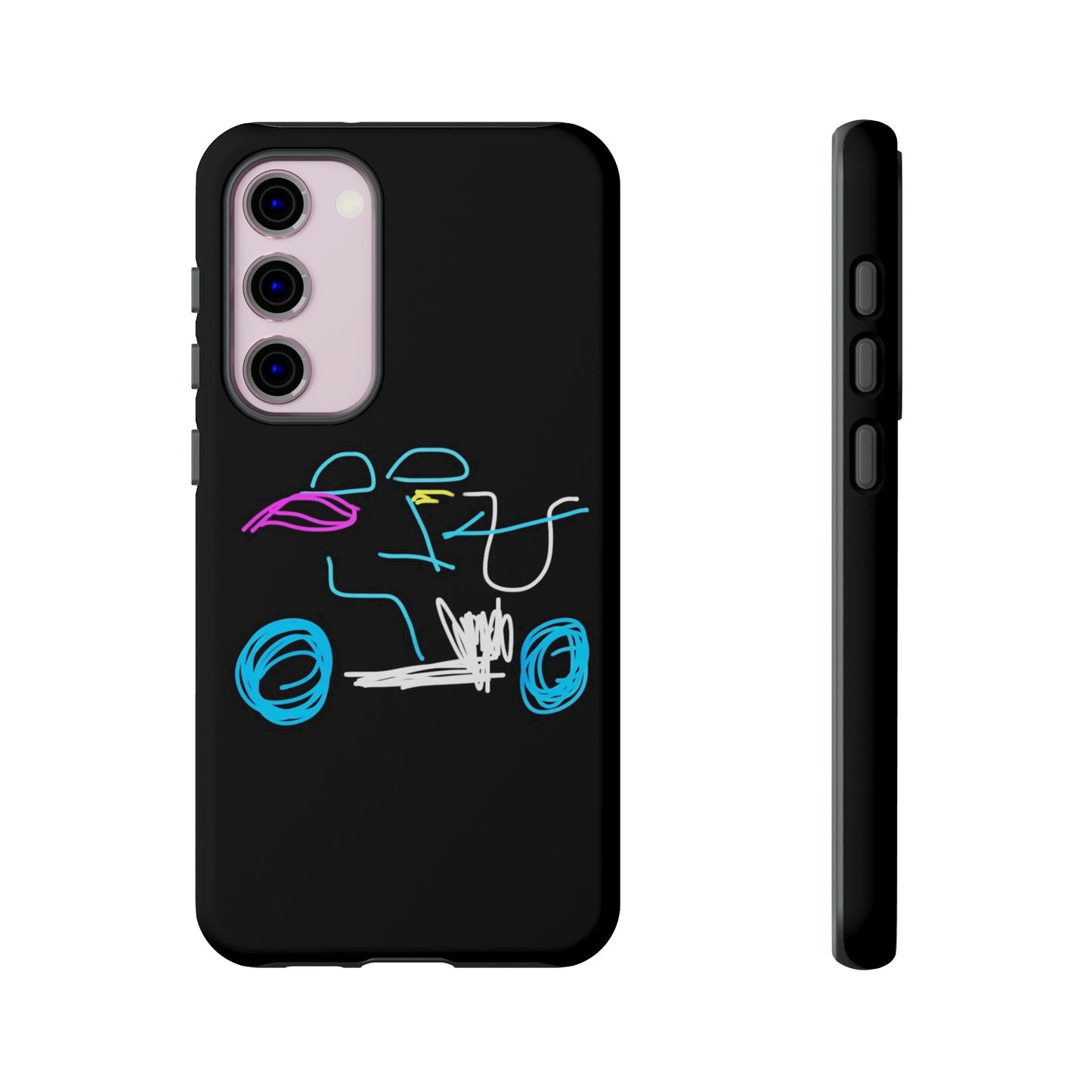 Brunette Biker Babe- Tough Cases- 46 Phone Styles