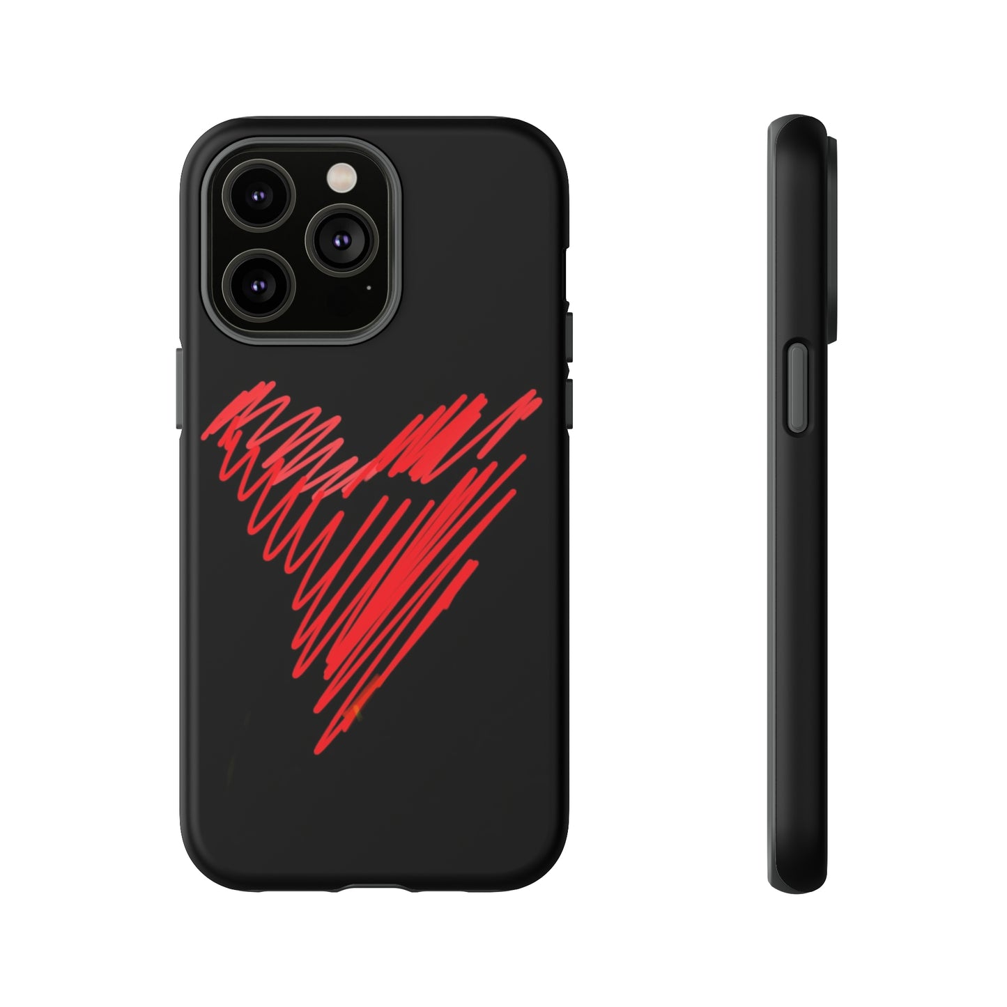 Scribble Heart- Tough Cases- 46 Phone Styles