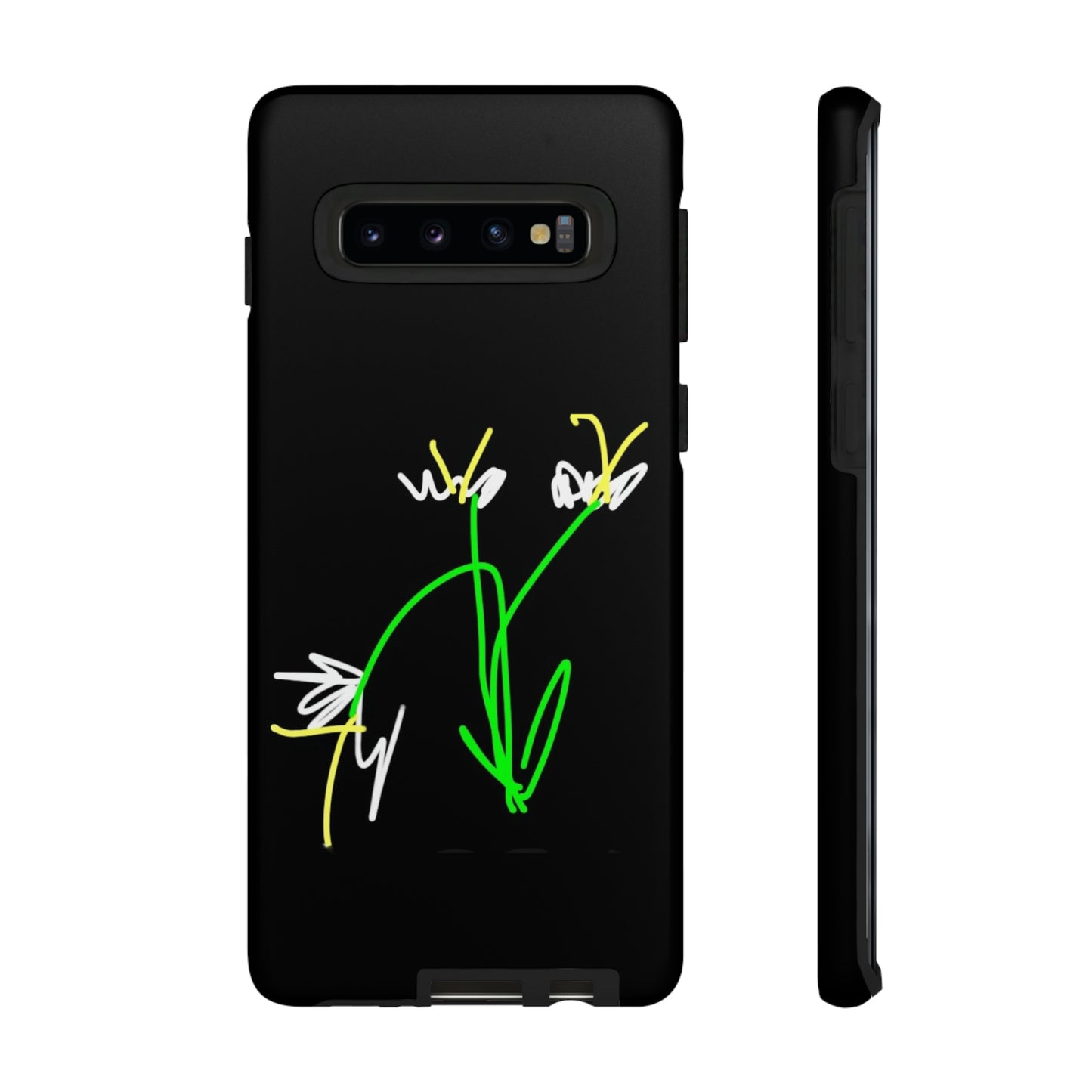 3 White Flowers- Tough Cases- 46 Phone Styles