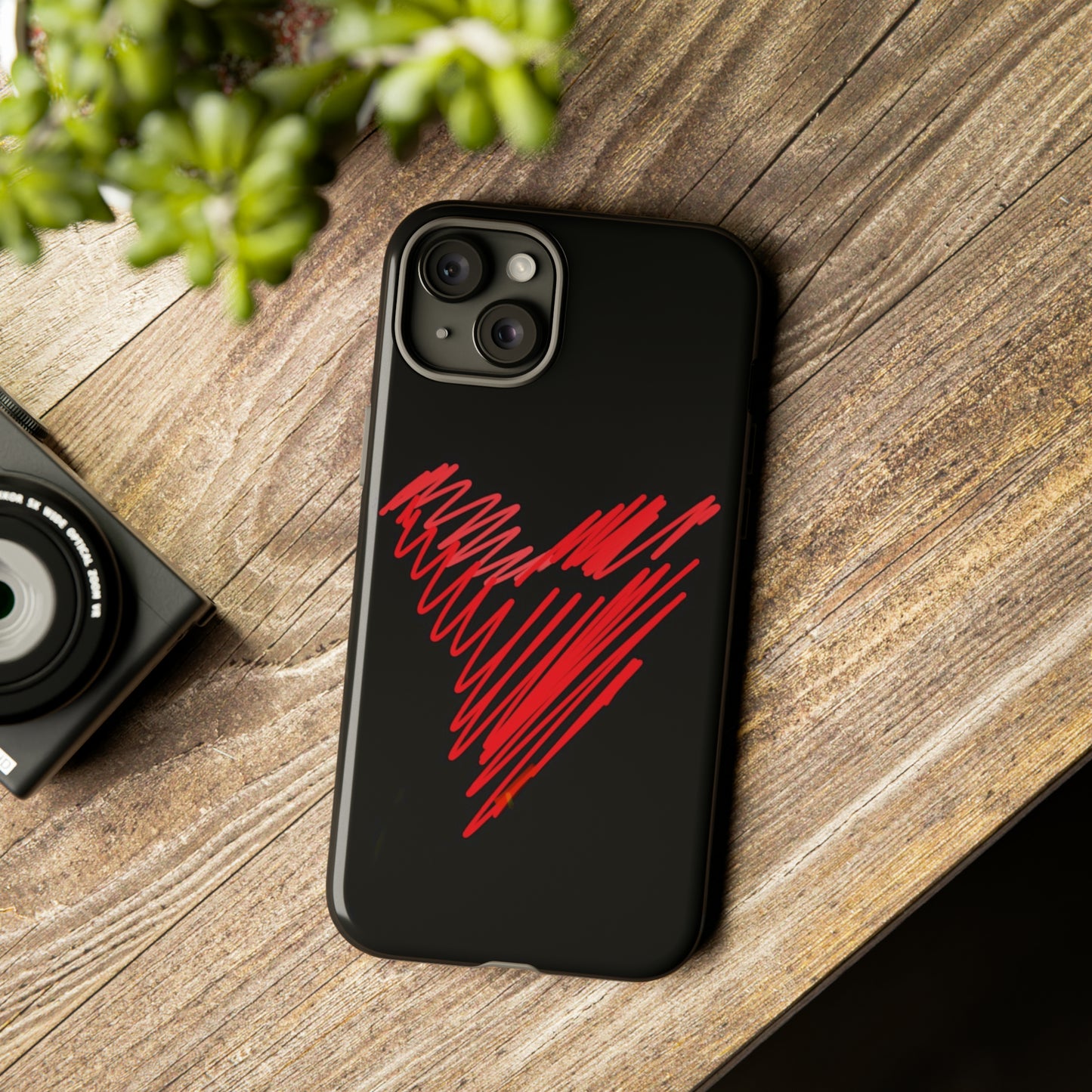 Scribble Heart- Tough Cases- 46 Phone Styles