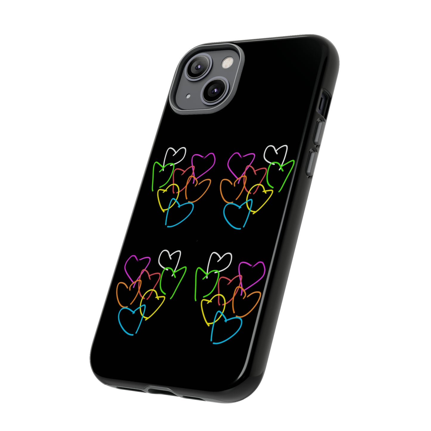 Colorful Hearts- Tough Cases- 46 Phone Styles