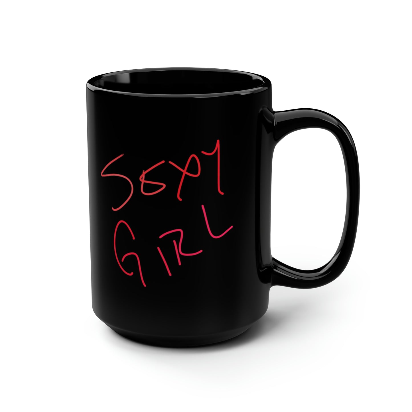 SheDevil/Sexy Girl- Black Mug, 15oz- Large