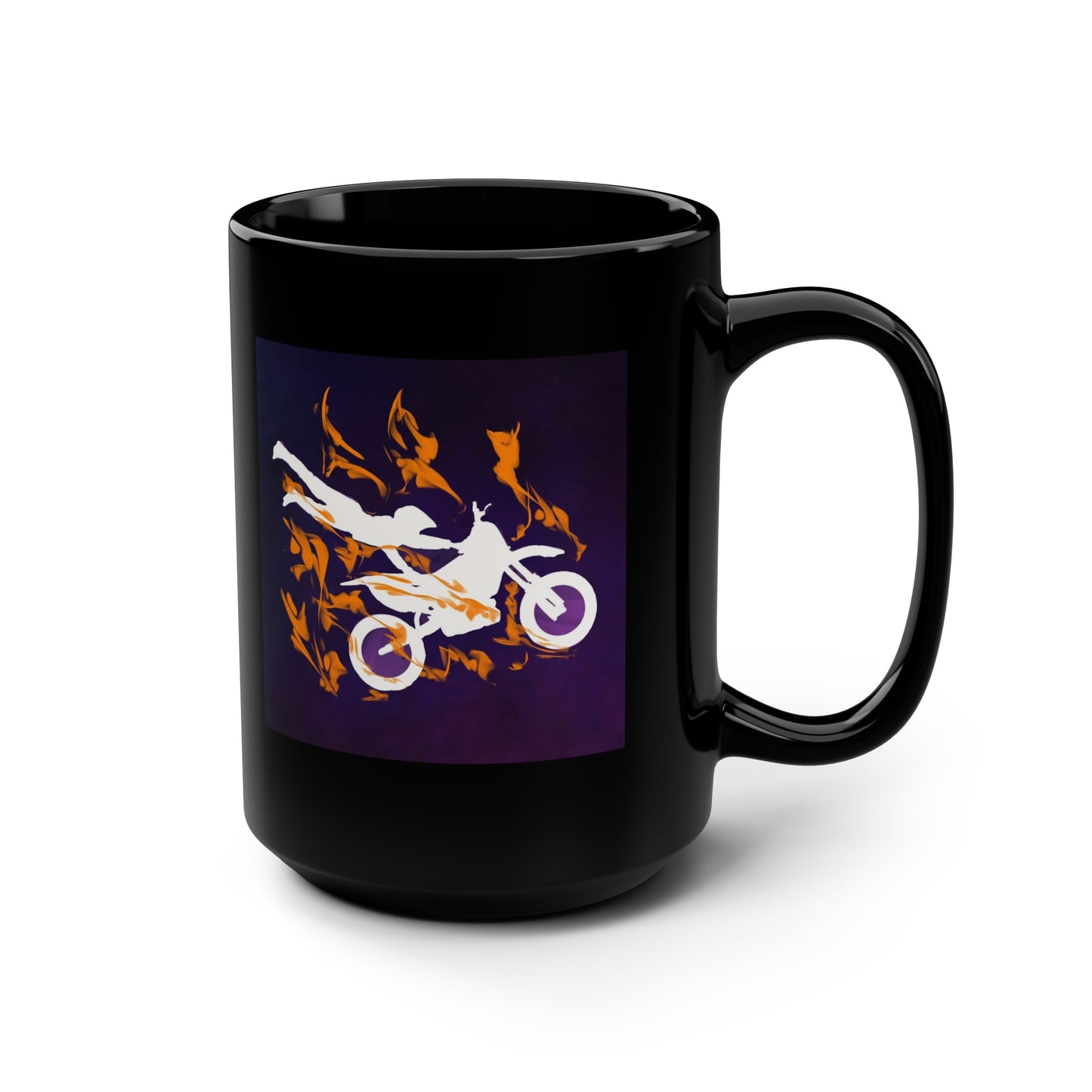 Motocross, CUSTOMIZE-  Black Mug, 15oz