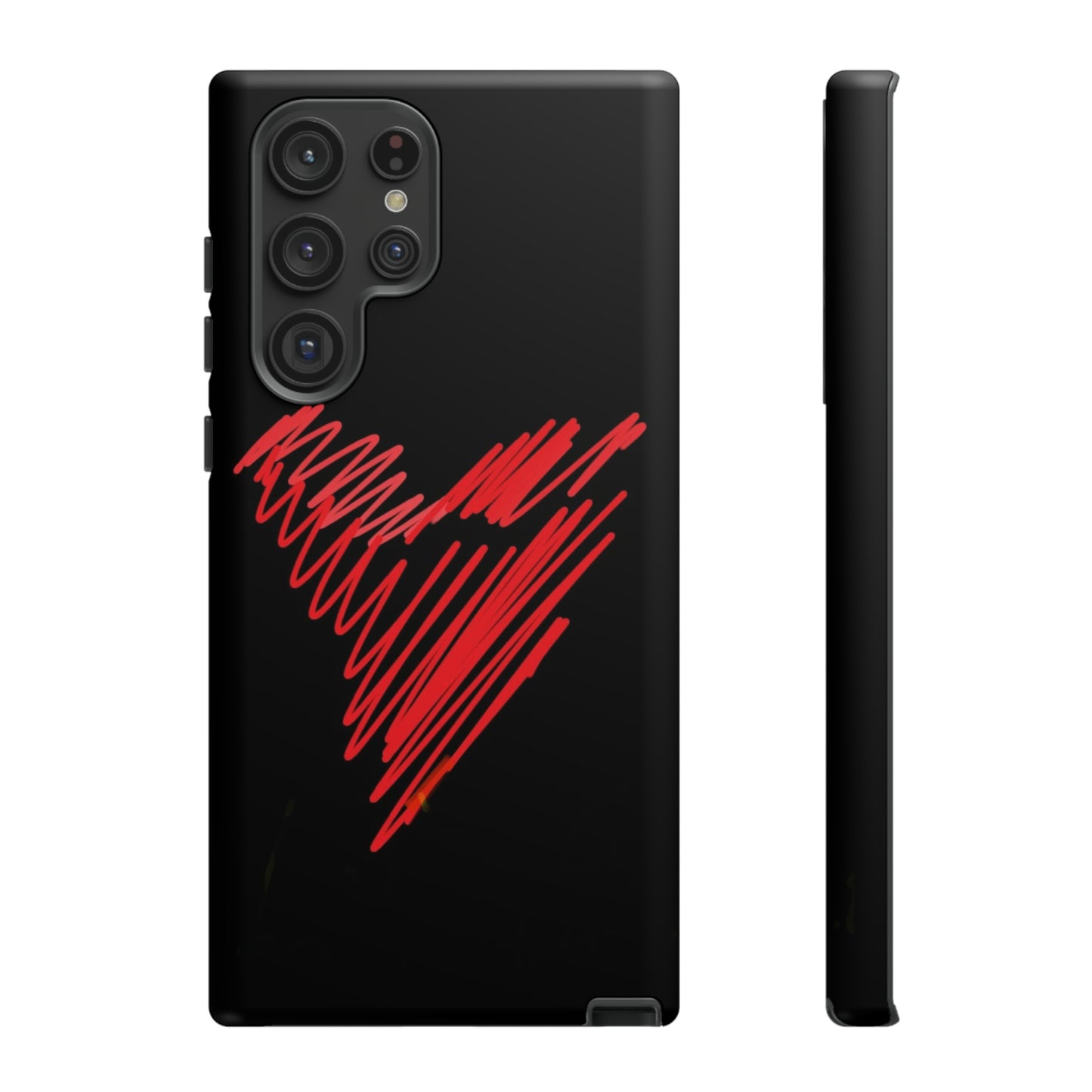 Scribble Heart- Tough Cases- 46 Phone Styles