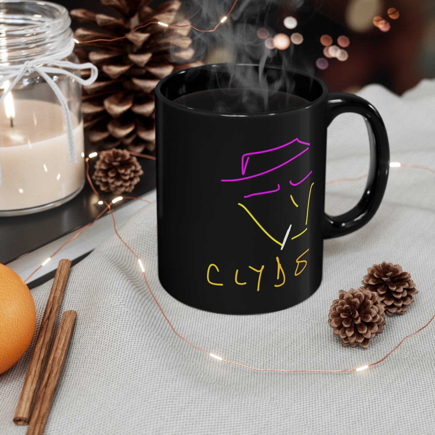 Bonnie and Clyde- 11oz Black Mug