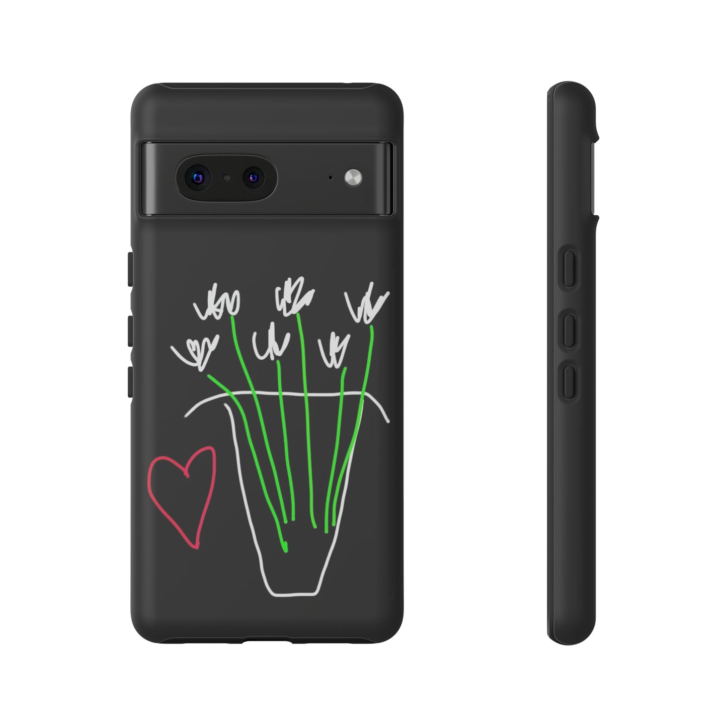 Vase, White Flowers- Tough Cases- 46 Phone Styles