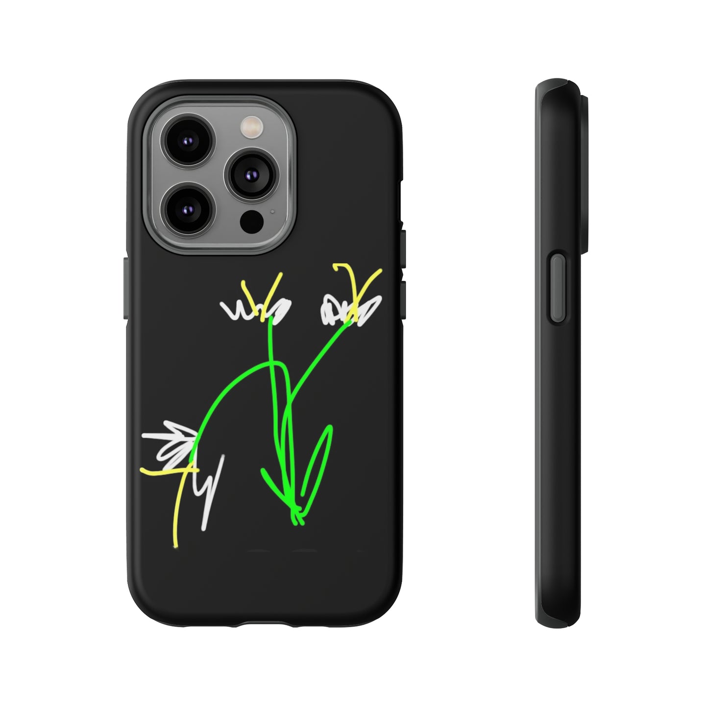 3 White Flowers- Tough Cases- 46 Phone Styles