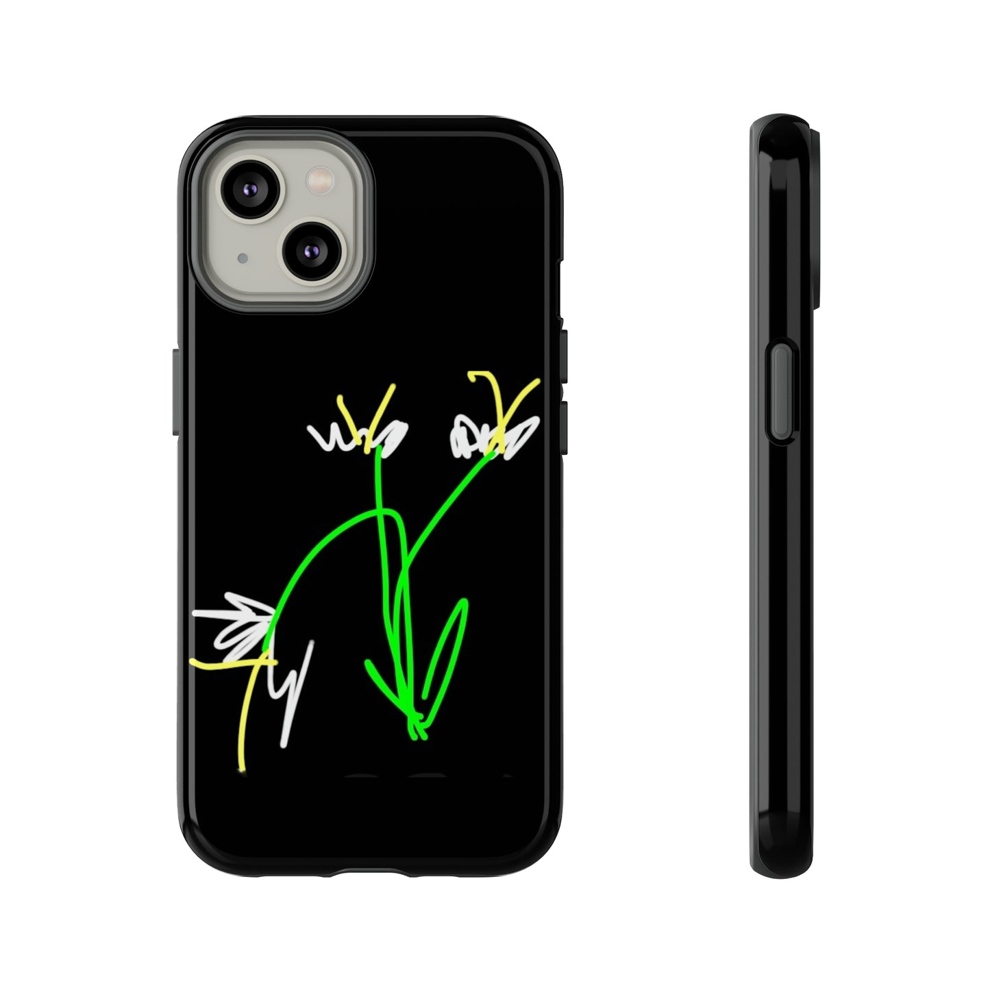 3 White Flowers- Tough Cases- 46 Phone Styles