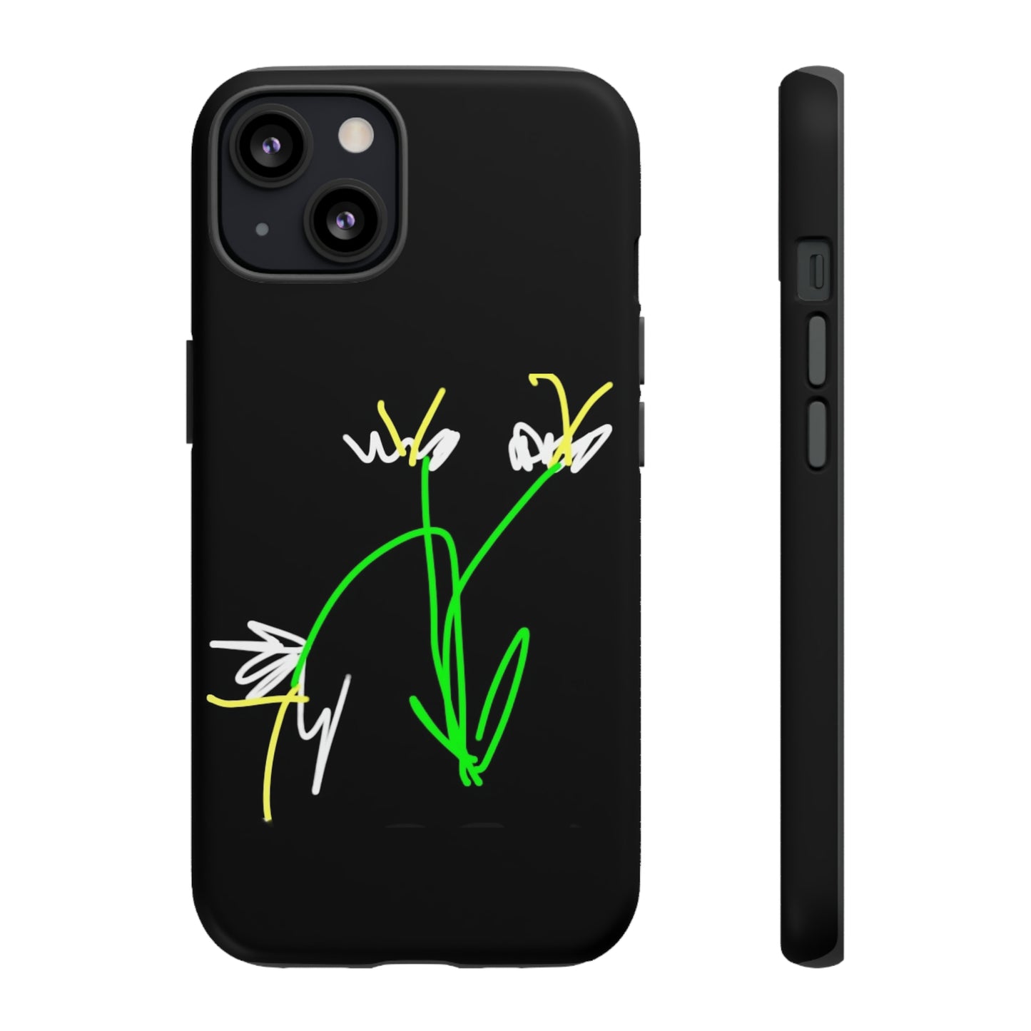 3 White Flowers- Tough Cases- 46 Phone Styles