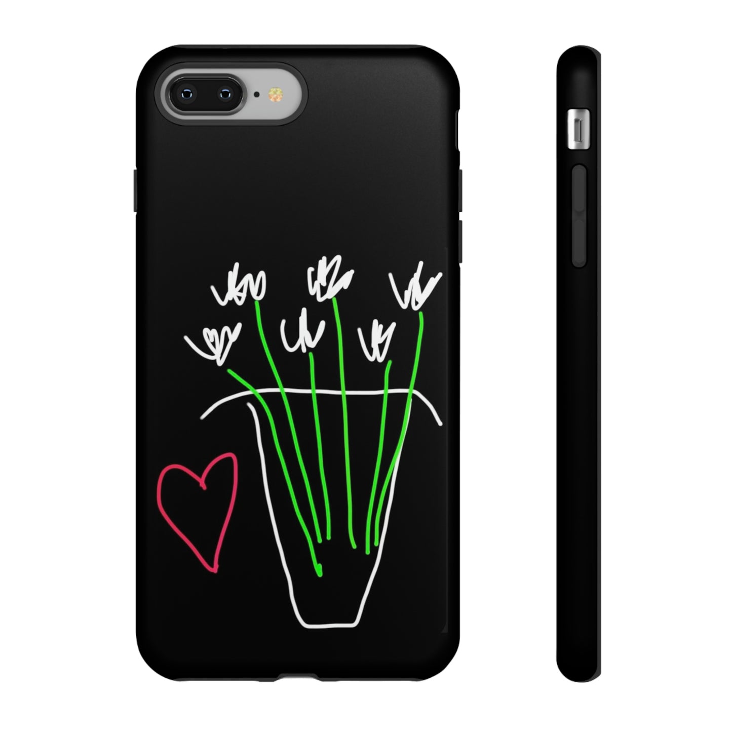 Vase, White Flowers- Tough Cases- 46 Phone Styles