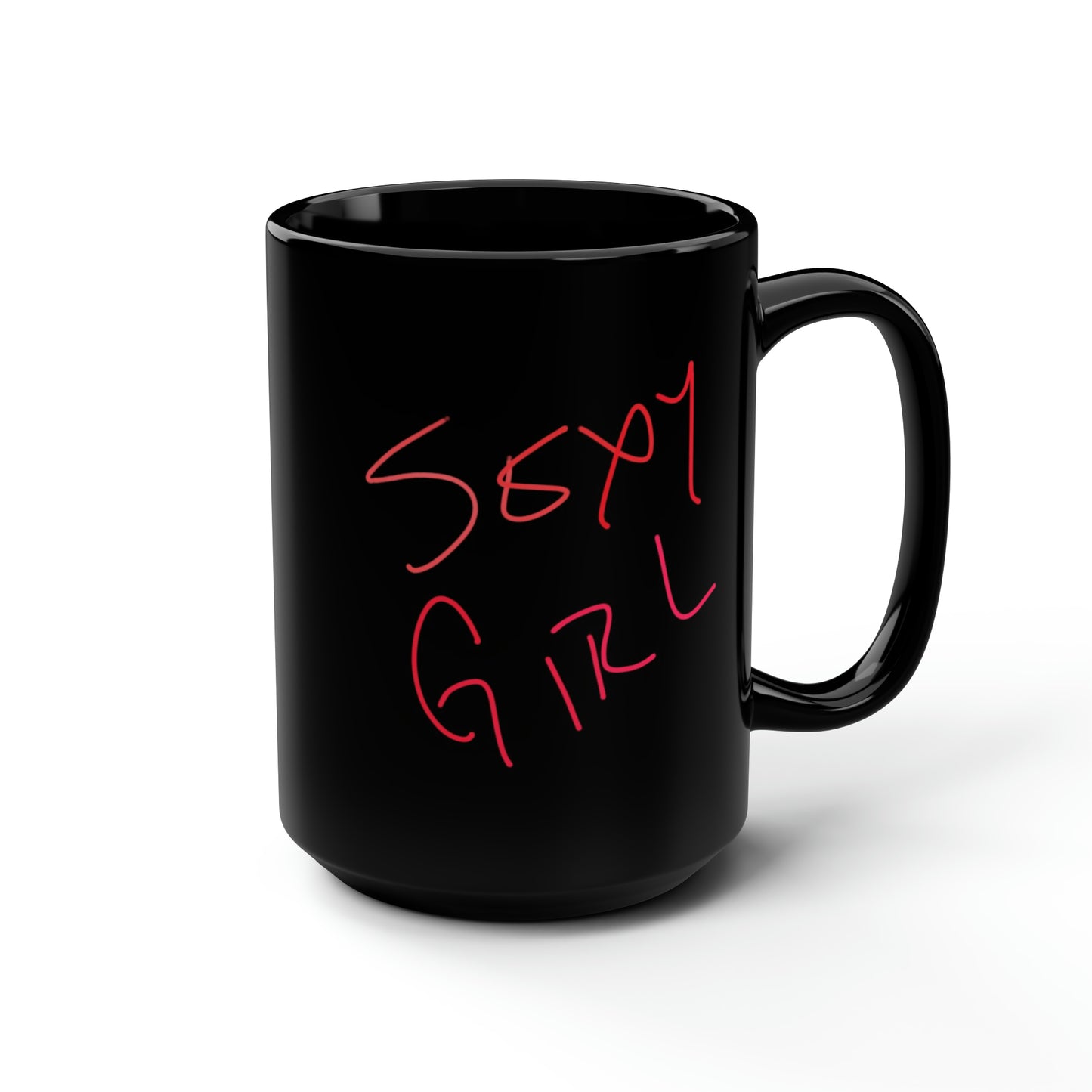 SheDevil/Sexy Girl- Black Mug, 15oz- Large