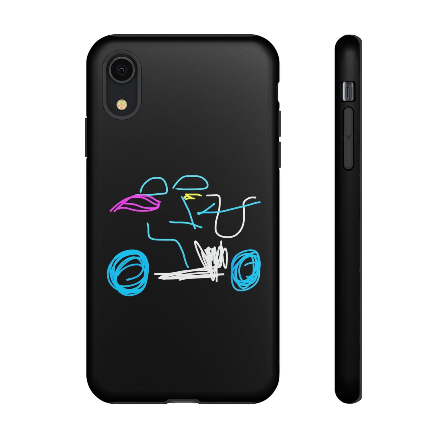 Brunette Biker Babe- Tough Cases- 46 Phone Styles