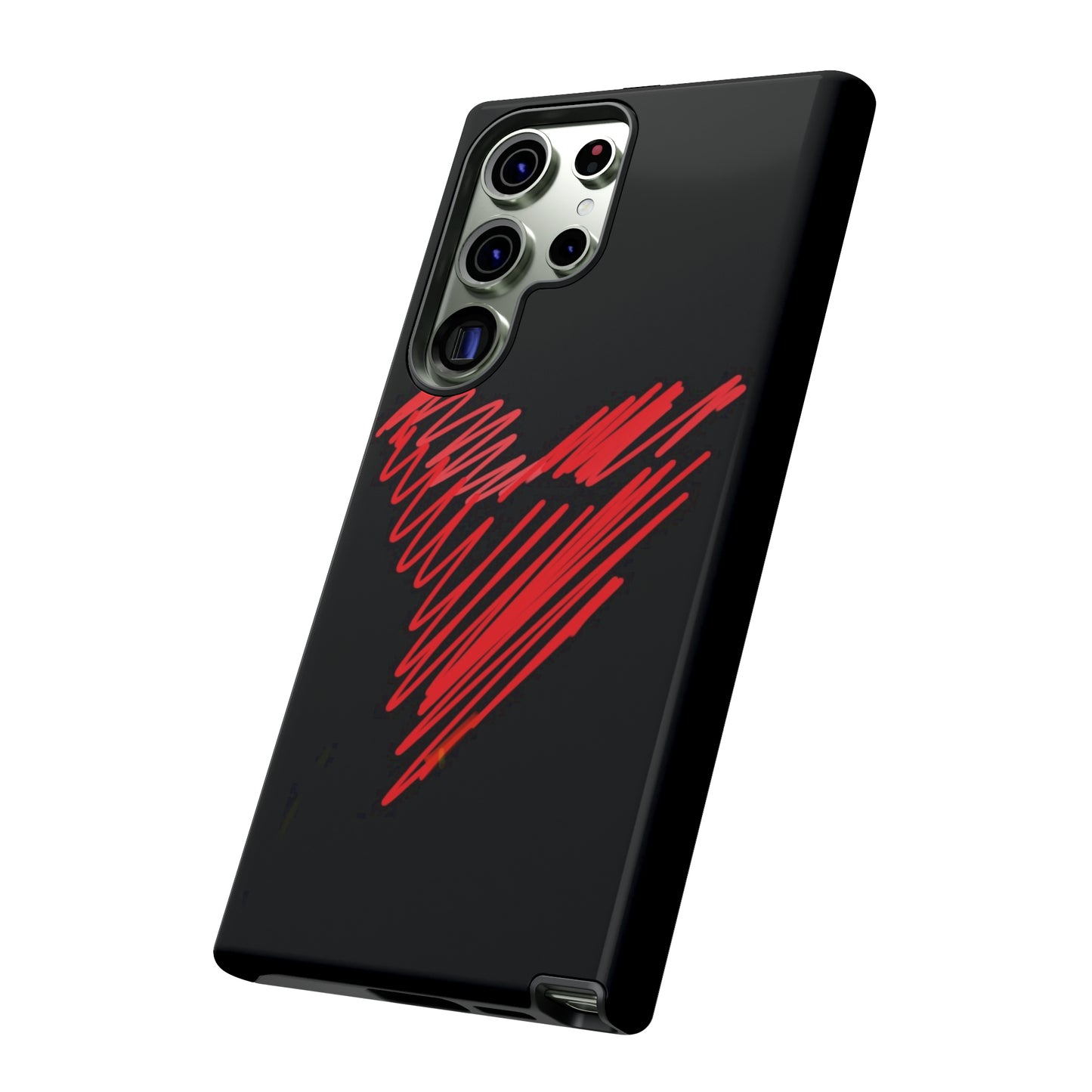 Scribble Heart- Tough Cases- 46 Phone Styles