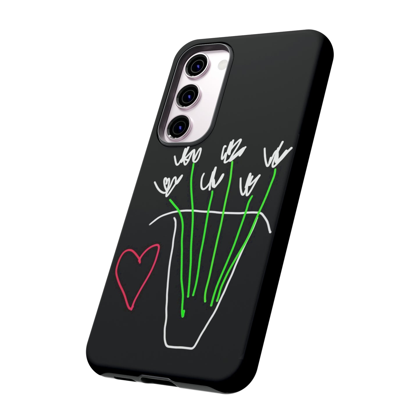 Vase, White Flowers- Tough Cases- 46 Phone Styles