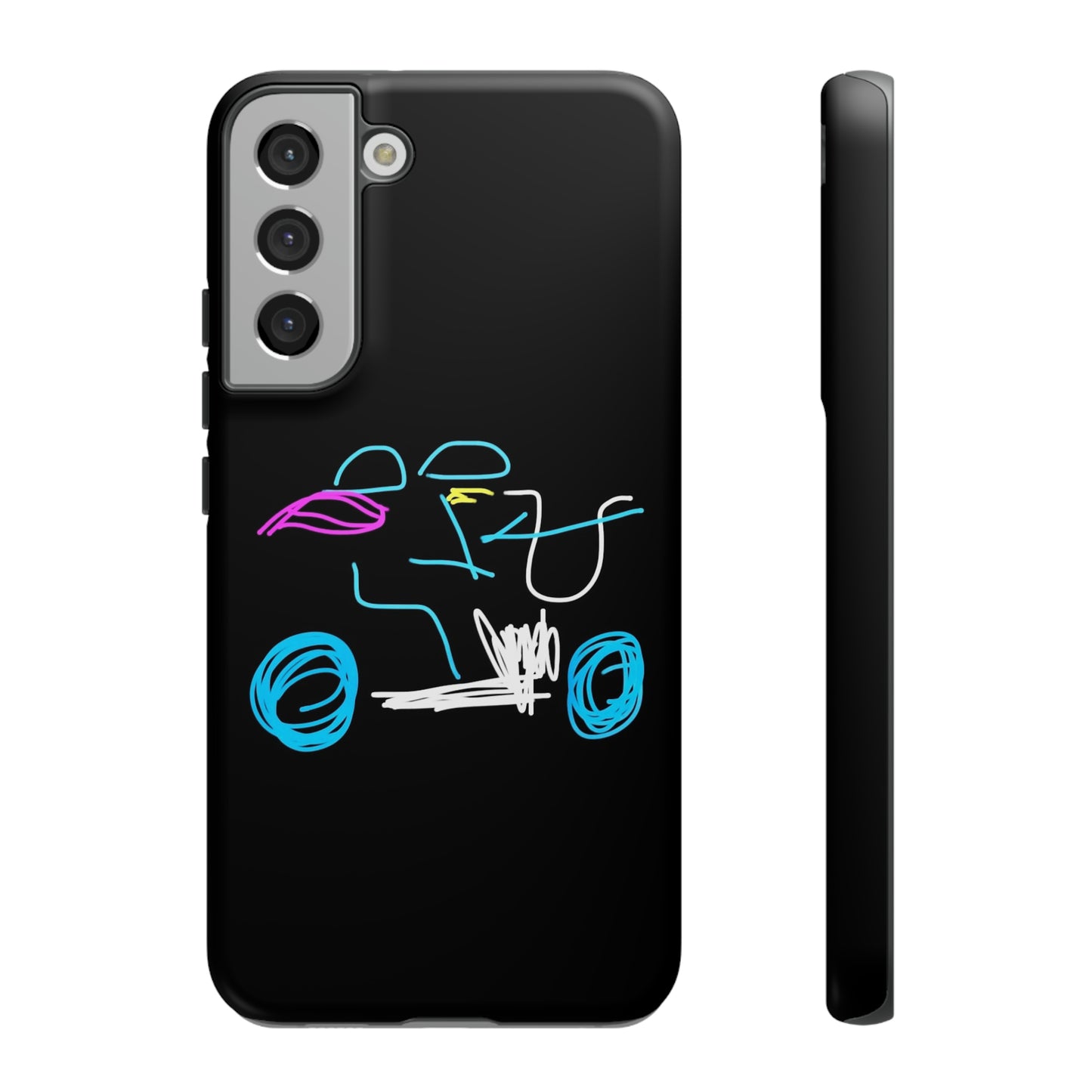 Brunette Biker Babe- Tough Cases- 46 Phone Styles