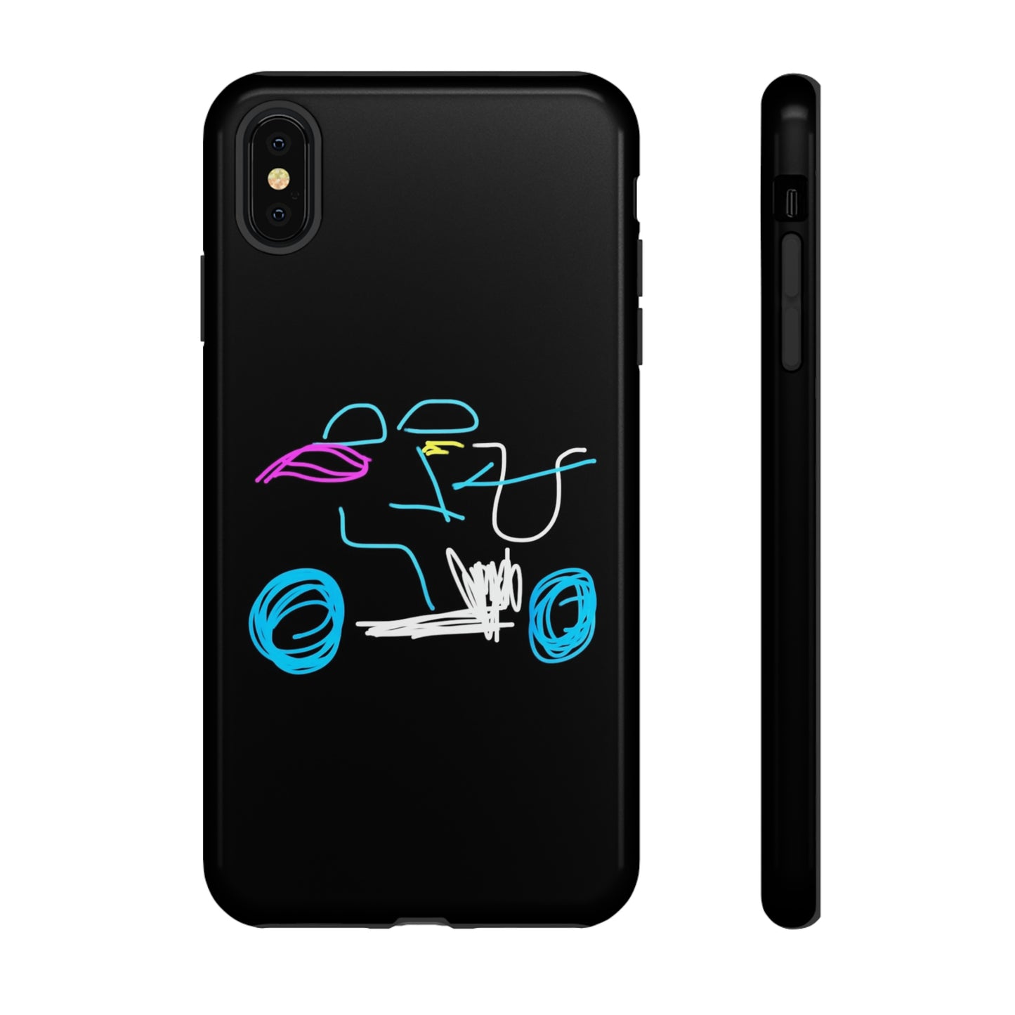 Brunette Biker Babe- Tough Cases- 46 Phone Styles