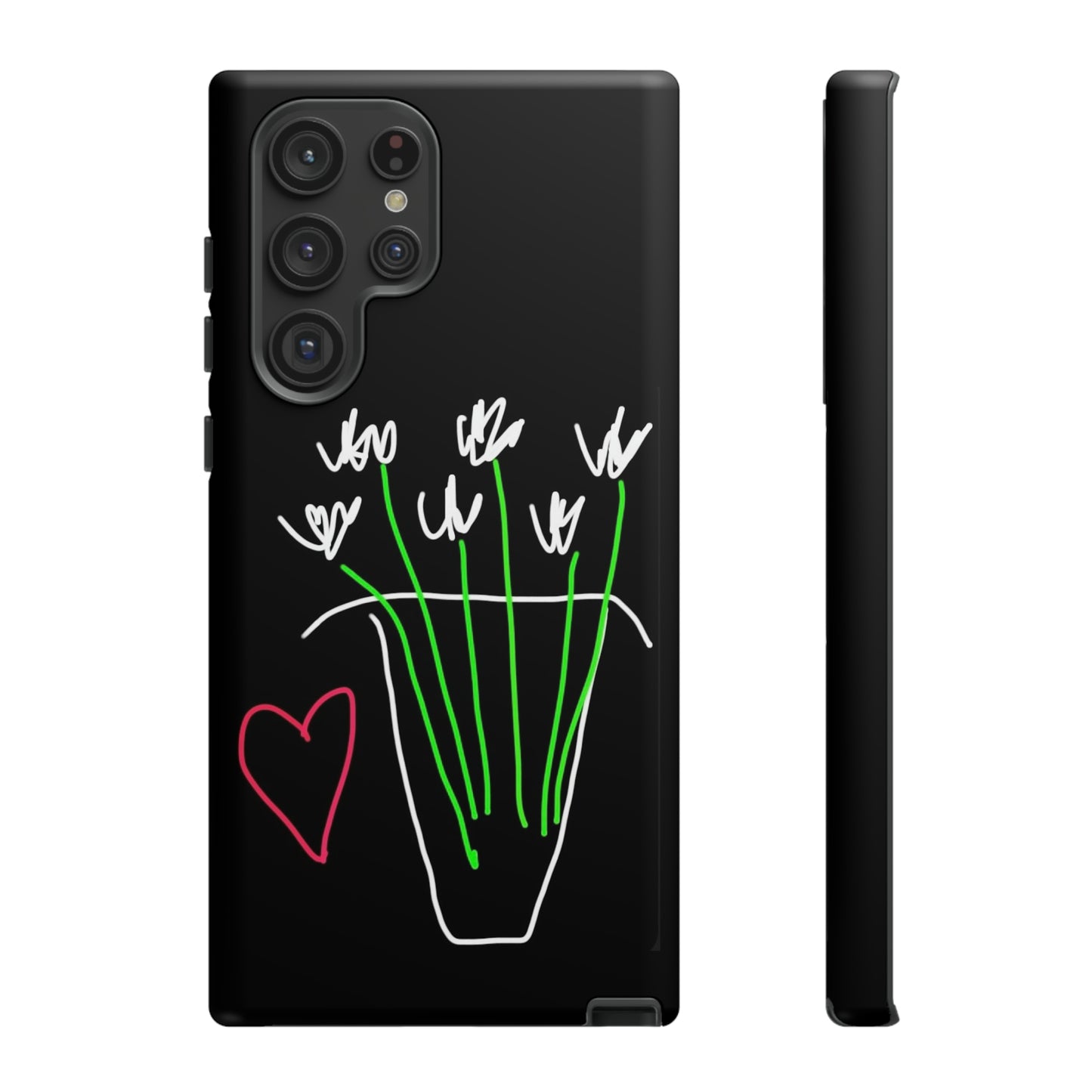 Vase, White Flowers- Tough Cases- 46 Phone Styles