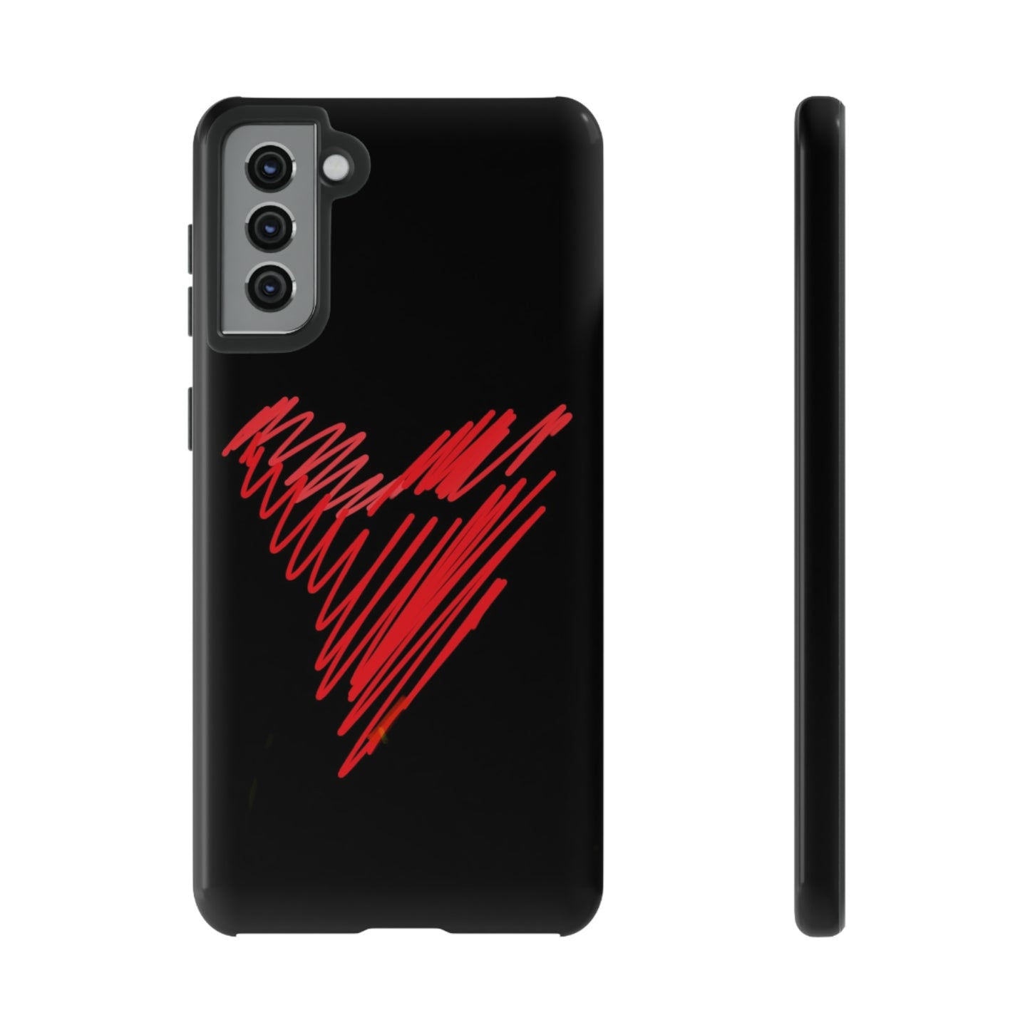 Scribble Heart- Tough Cases- 46 Phone Styles