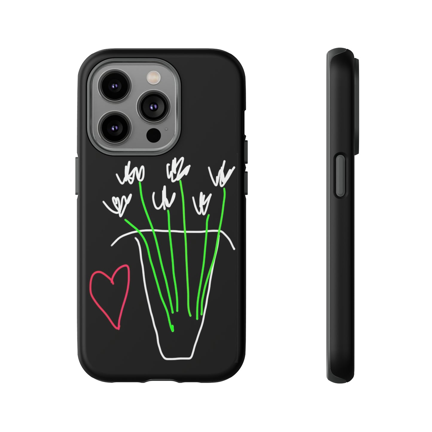 Vase, White Flowers- Tough Cases- 46 Phone Styles