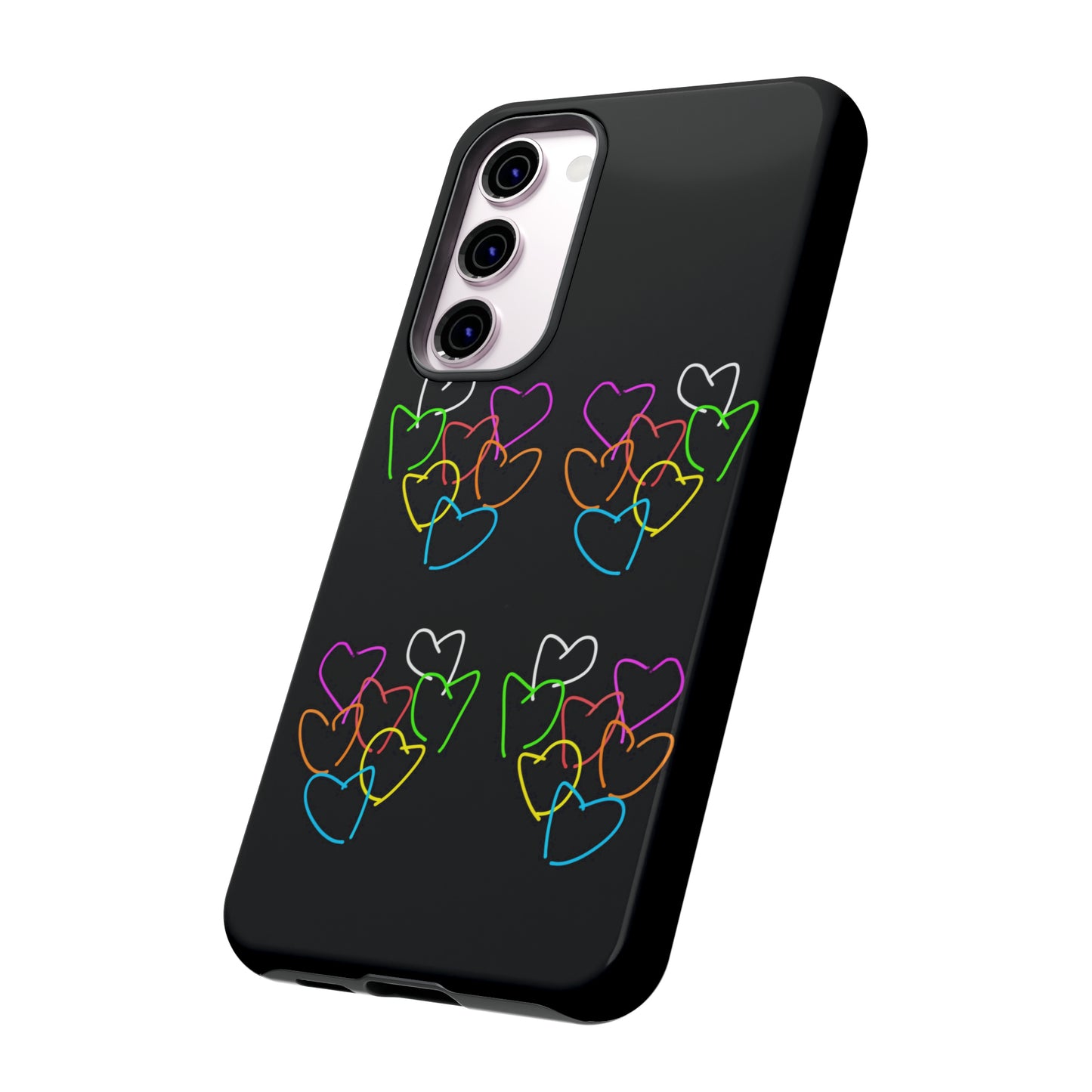 Colorful Hearts- Tough Cases- 46 Phone Styles