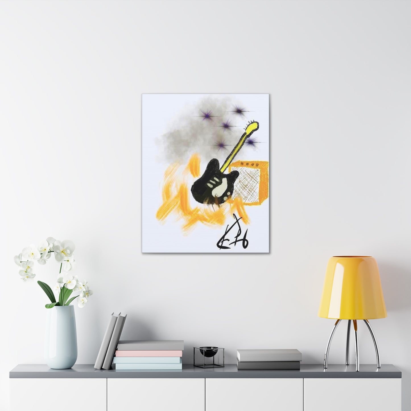 Music Guitar- Canvas Gallery Wraps