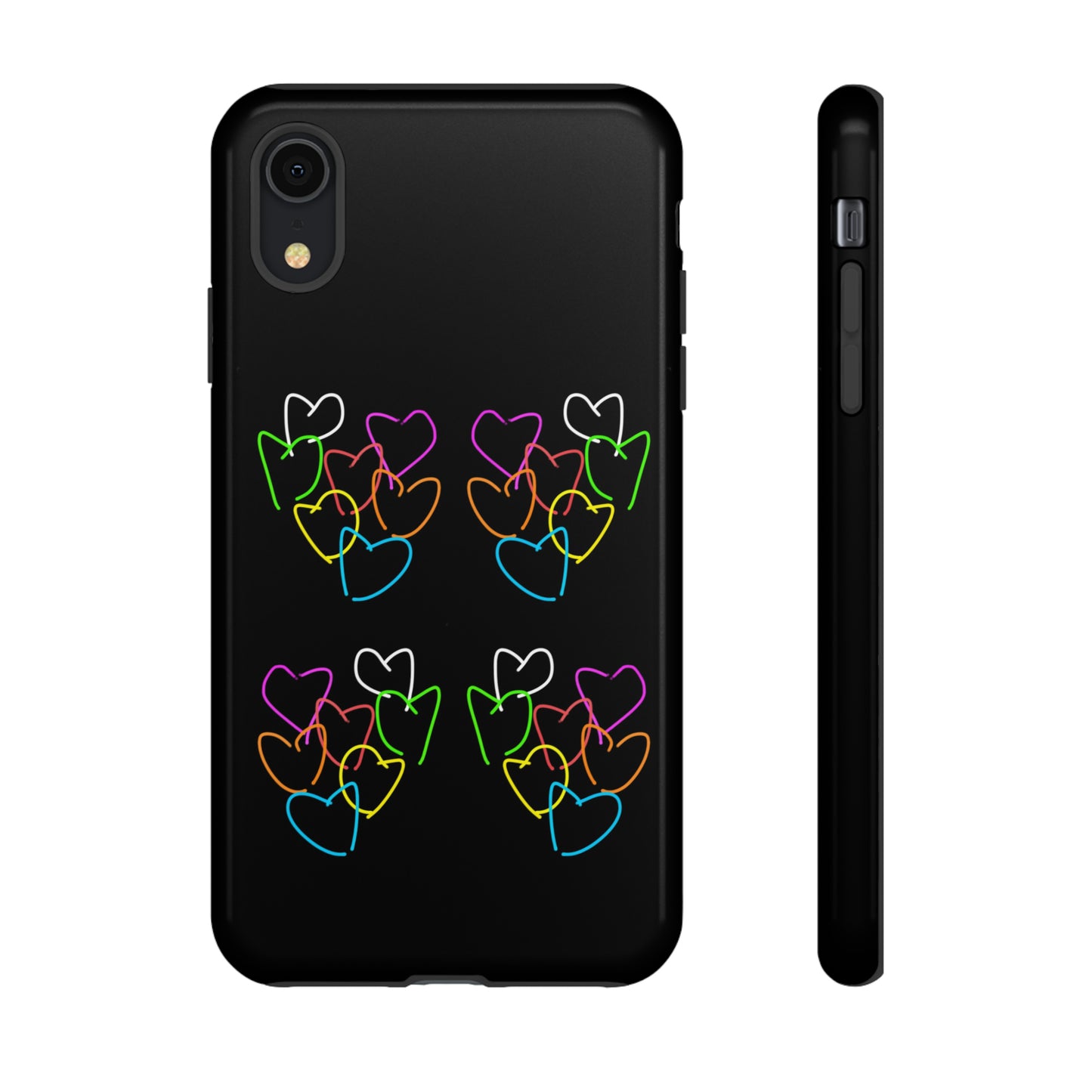 Colorful Hearts- Tough Cases- 46 Phone Styles