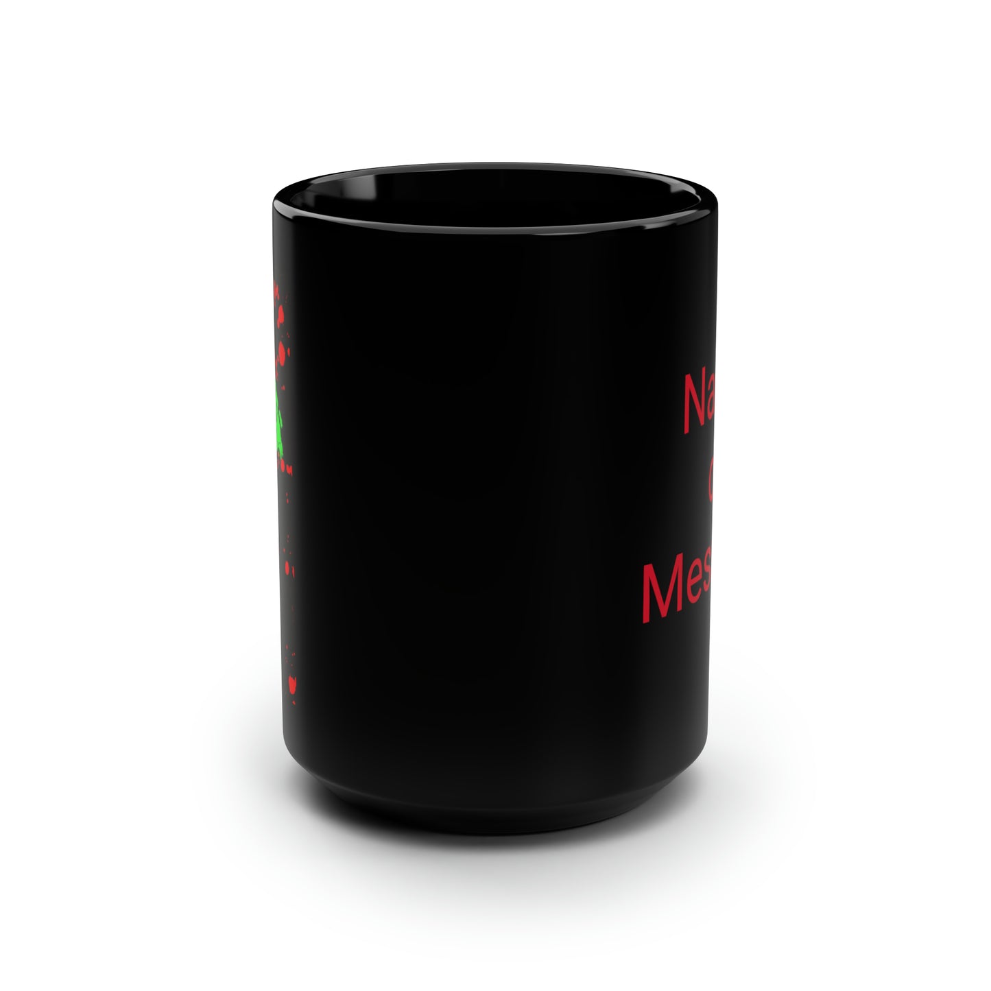 Your Monogram, CUSTOMIZE- Black Mug, 15oz- R